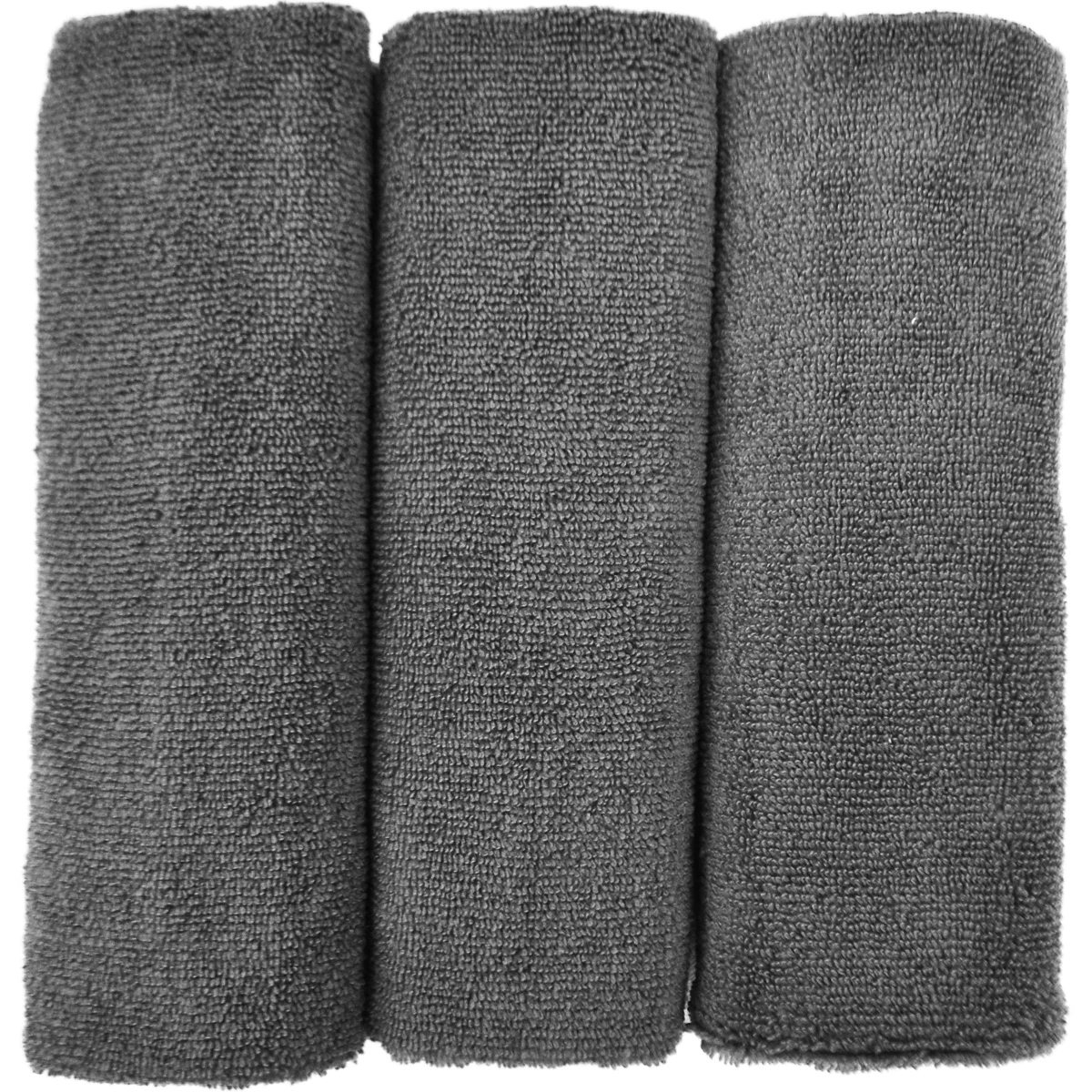 SHALE 3'lü Mikrofiber Lazer Kesim Cila Bezi 40x40cm 320GSM - Antrasit