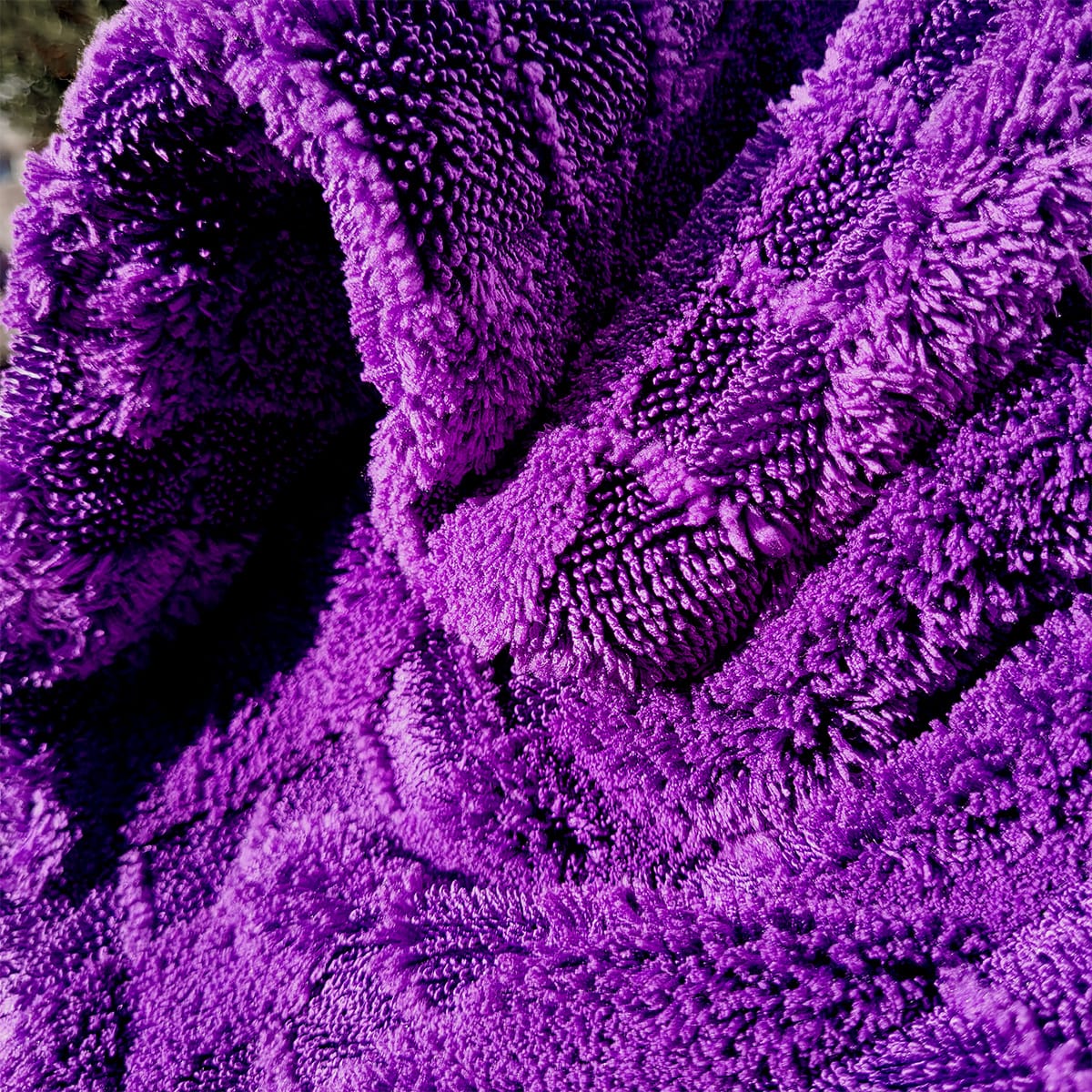 MAMBA Çift Kat Hybrid Twisted Pile Mikrofiber Oto Kurulama Havlusu 50×70cm 1000gsm – Mor