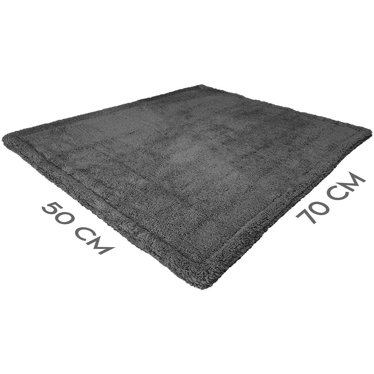 QUEENDRY Edgeless Mikrofiber Oto Kurulama Havlusu 50×70cm 1000GSM – Antrasit