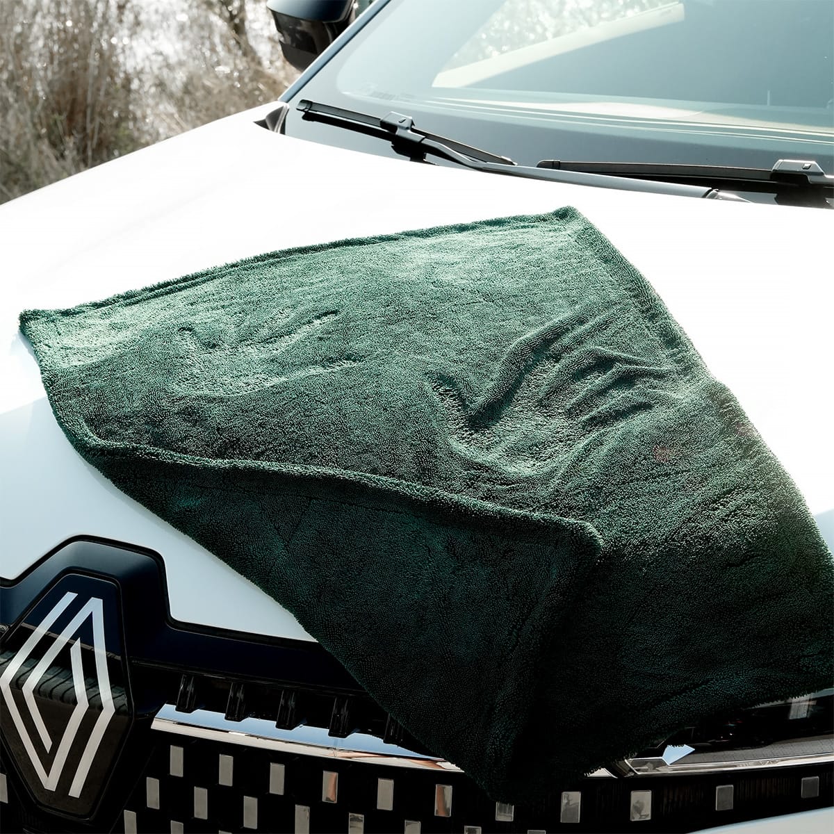 BEAST Çift Kat Twisted Pile Mikrofiber Oto Kurulama Havlusu 60×90cm 1200gsm – Koyu Yeşil
