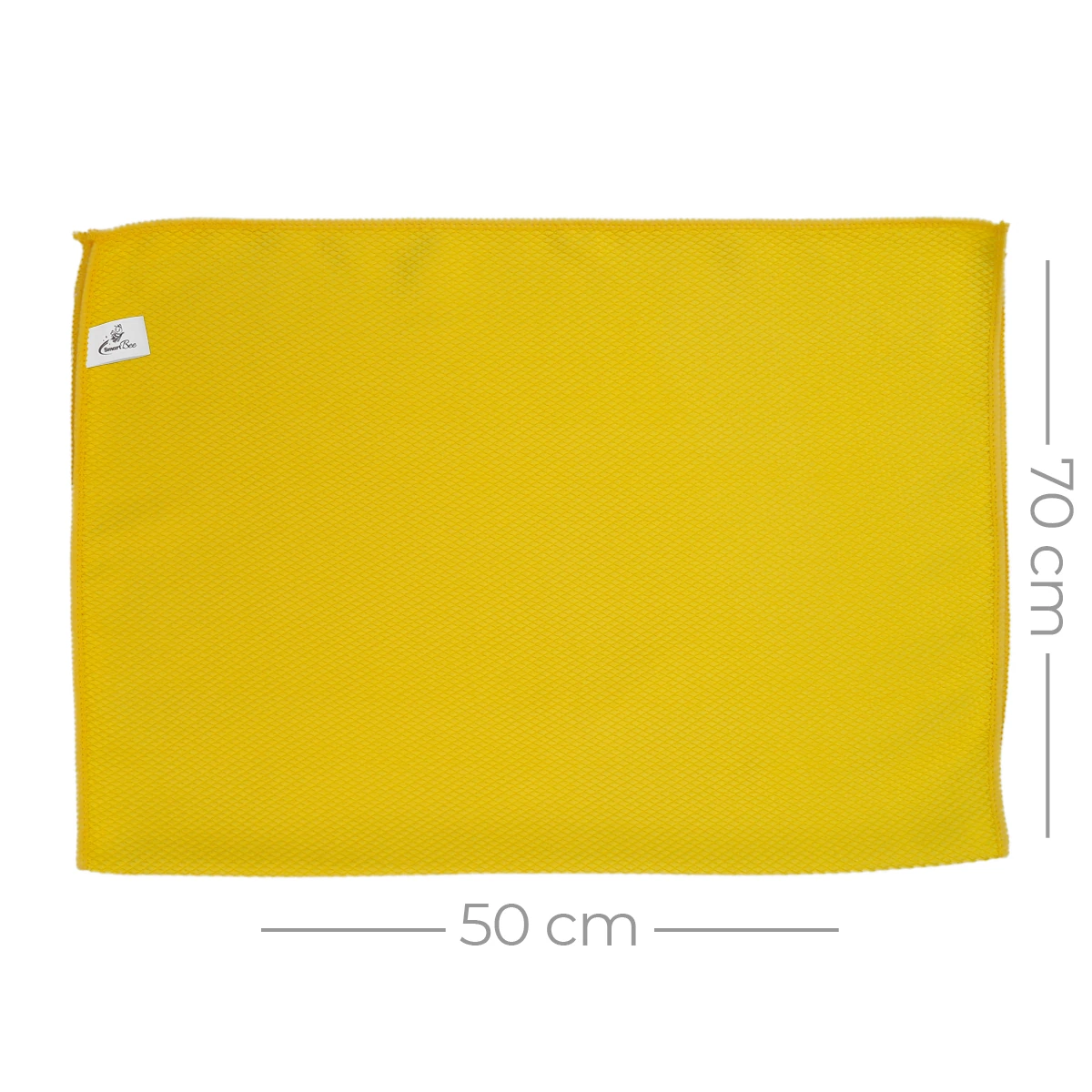 Mikrofiber Cam ve Jant Silme Bezi 50x70cm 235GSM - Sarı