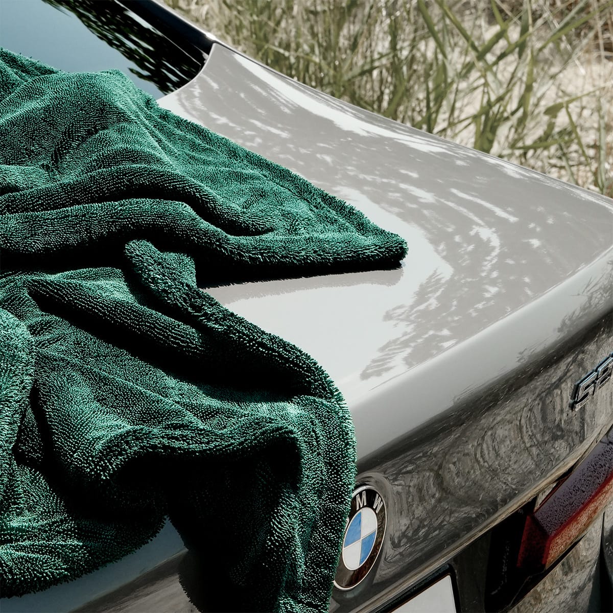 BEAST Çift Kat Twisted Pile Mikrofiber Oto Kurulama Havlusu 50×70cm 1200GSM – Koyu Yeşil