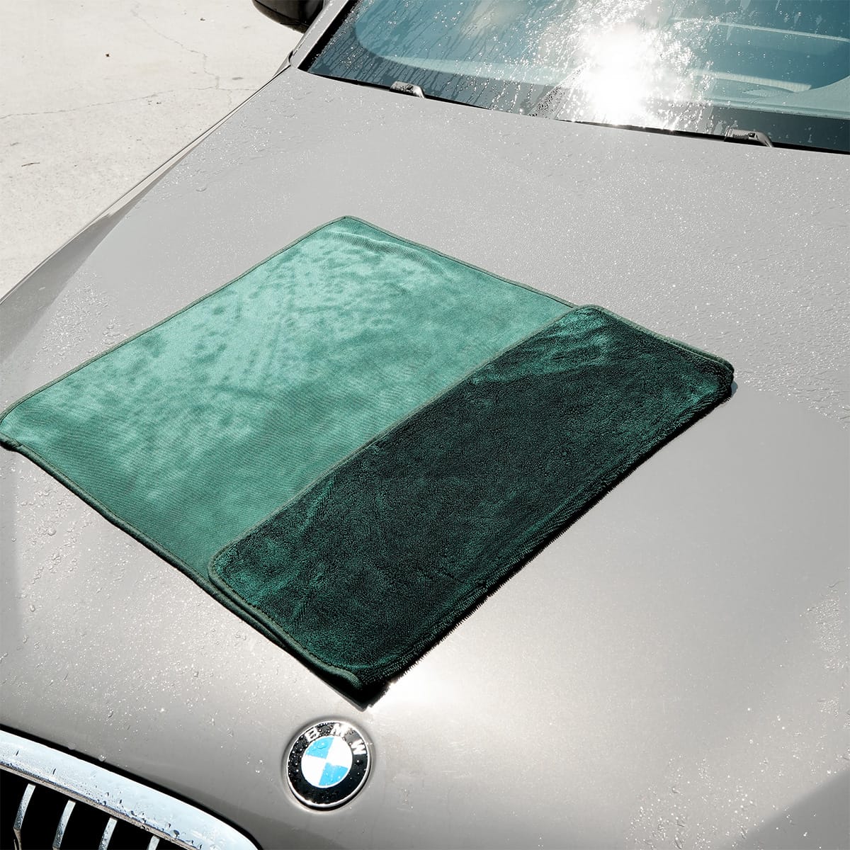 JADE Twisted Pile Mikrofiber Oto Kurulama Havlusu 50×70cm 600GSM – Koyu Yeşil