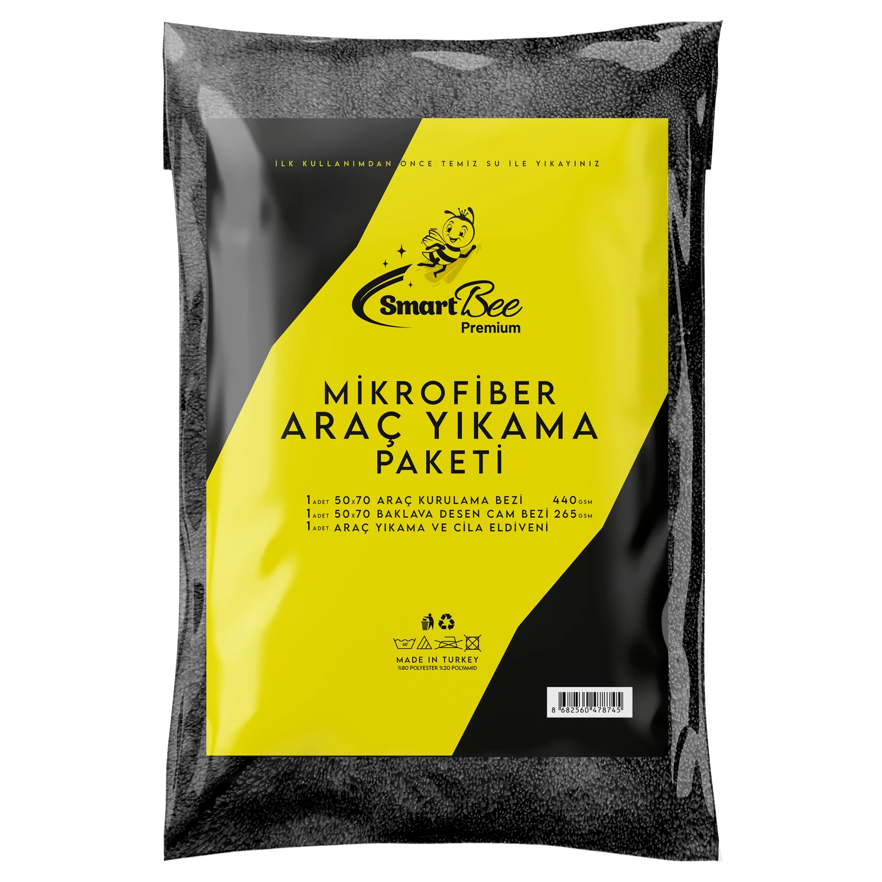 Premium Mikrofiber Araç Yıkama Paketi