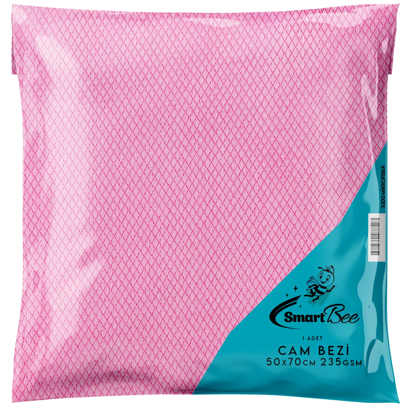 Hobee Mikrofiber Cam Silme Bezi 50x70cm 235gsm - Pembe