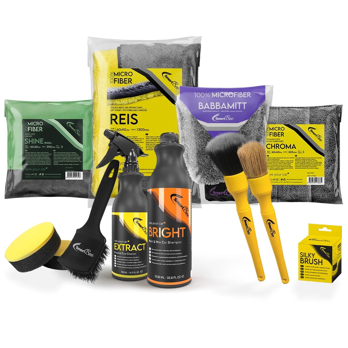 Mega XL Detaylı Araç Bakım Temizlik Paketi