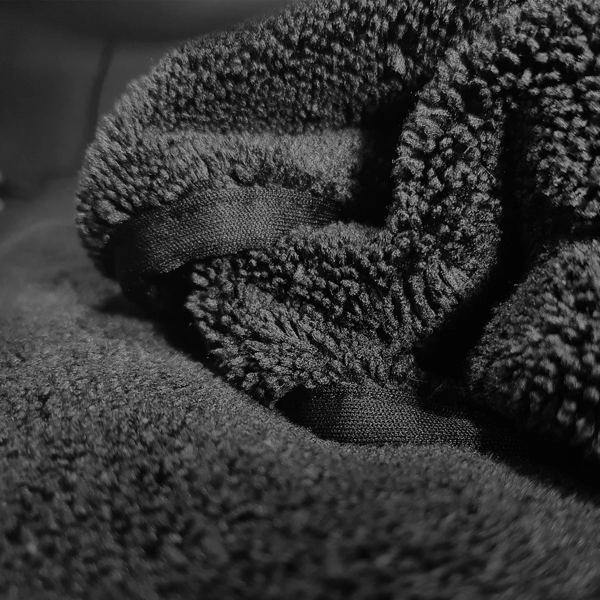 KARA Mikrofiber Oto Kurulama Havlusu 60x90cm 500GSM - Siyah