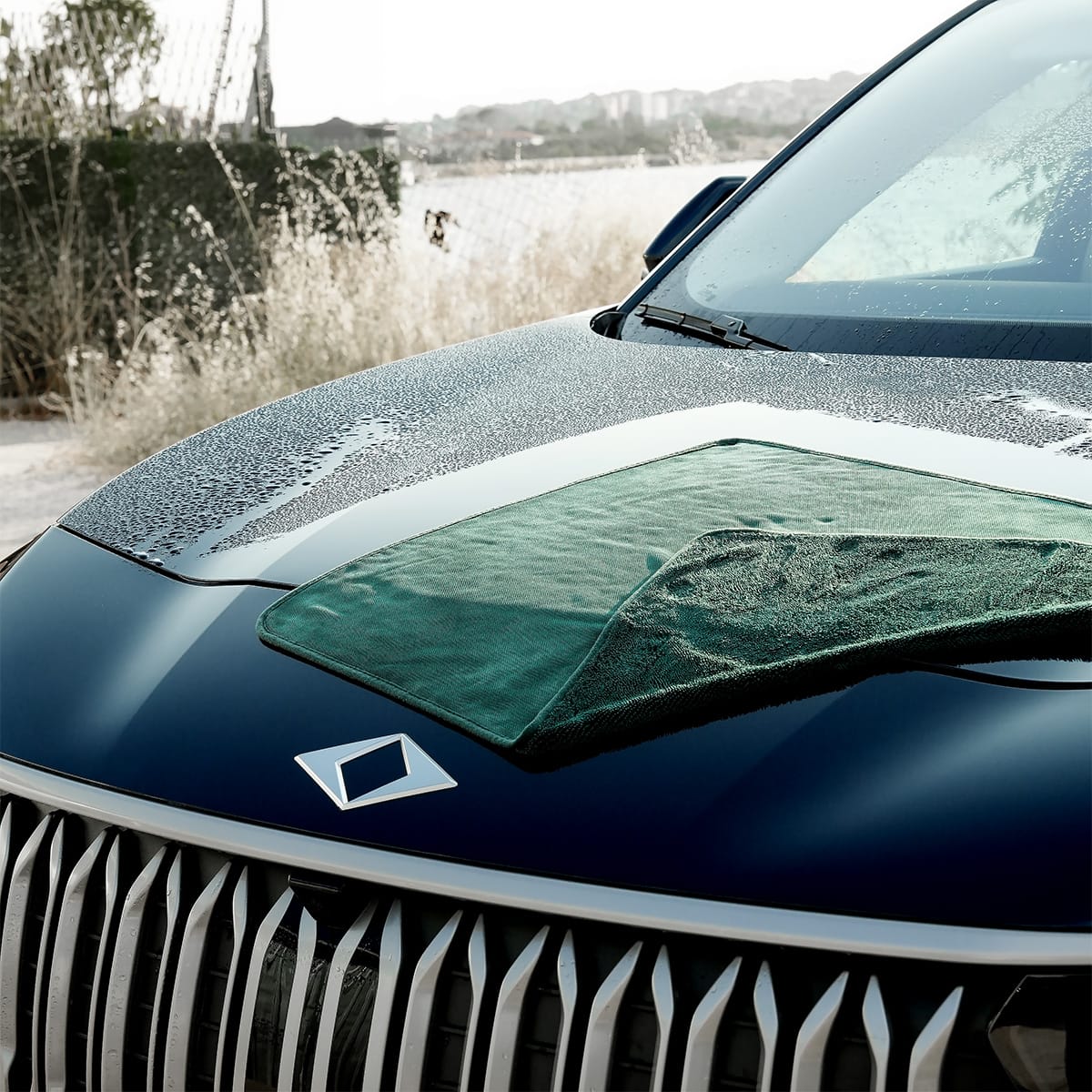 JADE Twisted Pile Mikrofiber Oto Kurulama Havlusu 50×70cm 600GSM – Koyu Yeşil