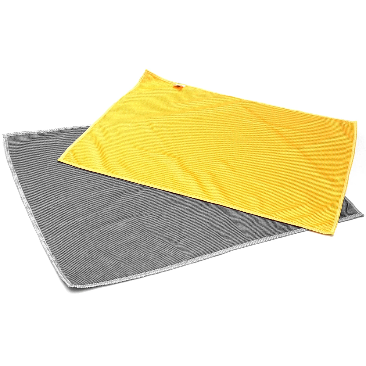 CHROLUX 2'li Mikrofiber Kalın Oto Cam Bezi 40x50 300GSM - Turuncu/Gri