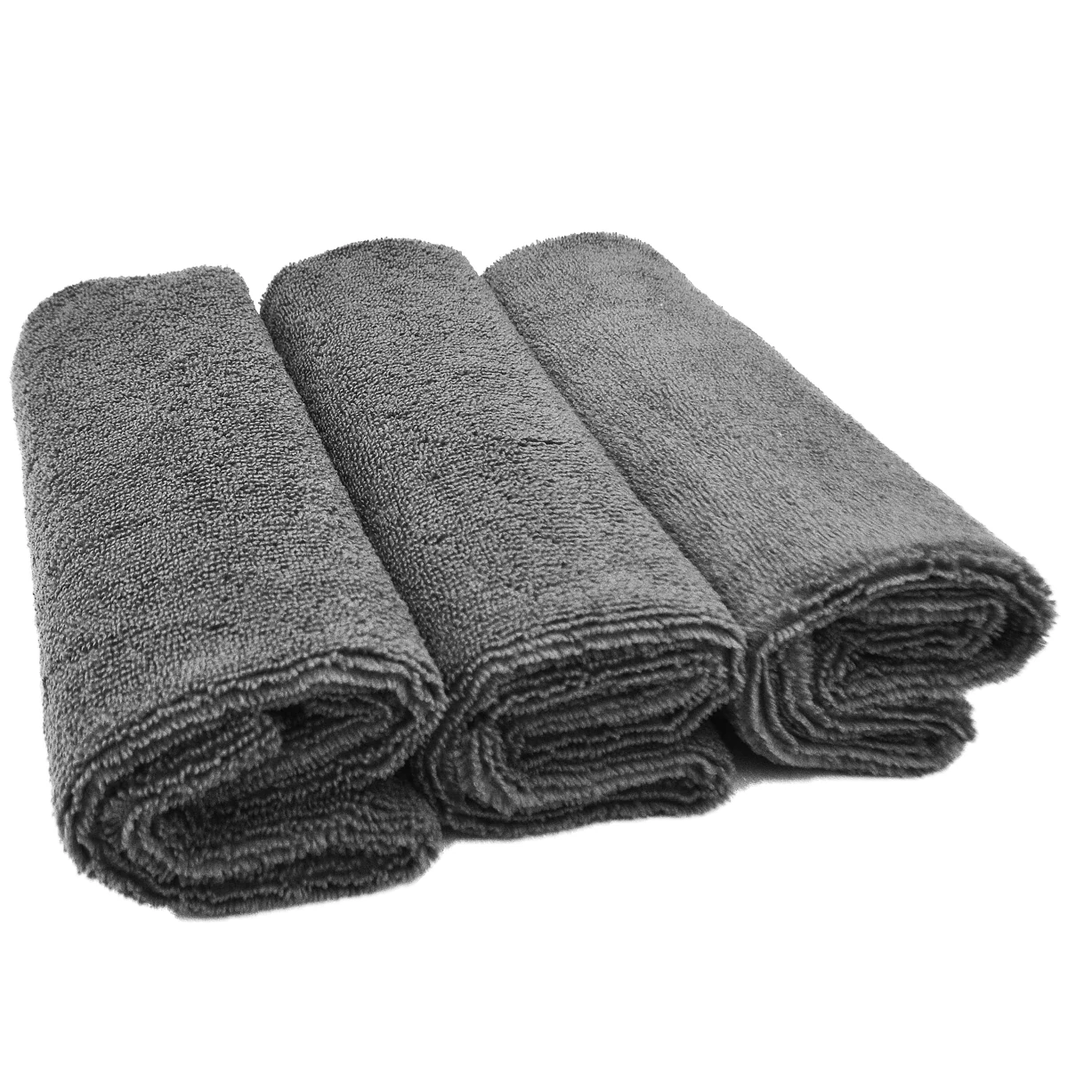 SHALE 3'lü Mikrofiber Lazer Kesim Cila Bezi 40x40cm 320GSM - Antrasit