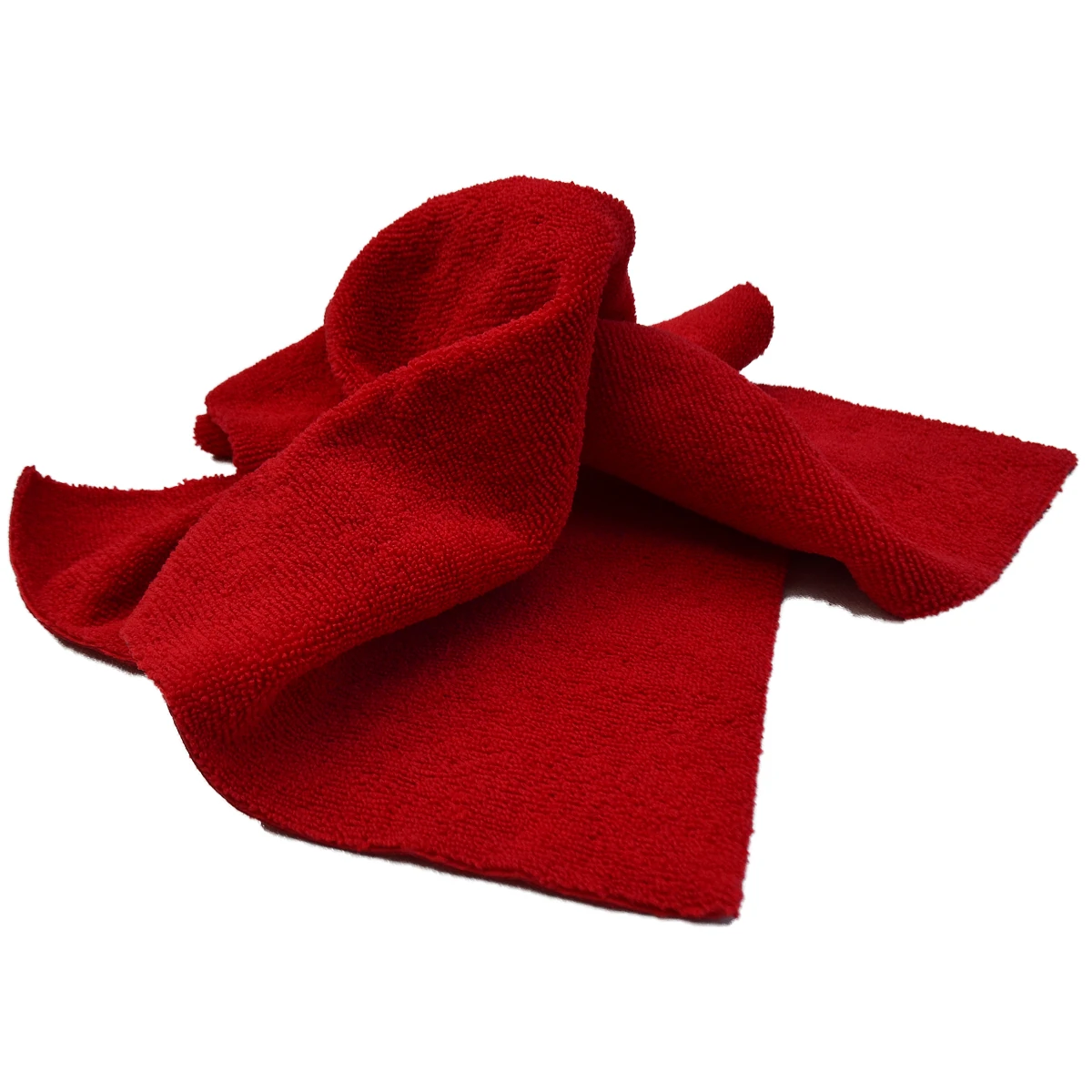 RUFUS 3'lü Mikrofiber Lazer Kesim Cila Bezi 40x40cm 320GSM - Kırmızı