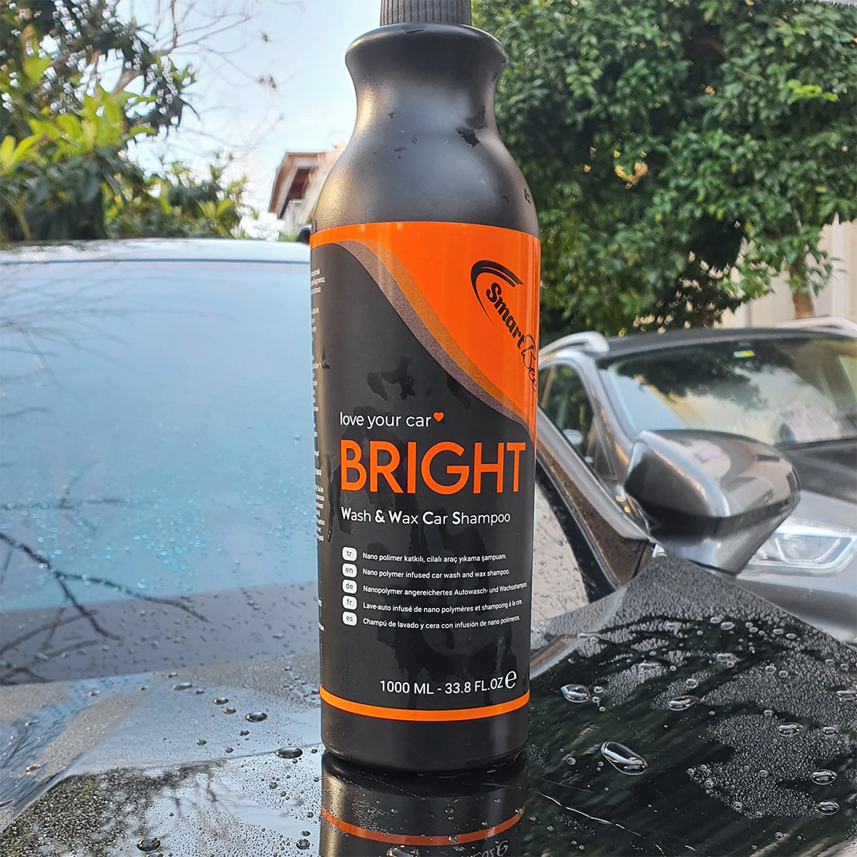 BRIGHT Hidrofobik Cilalı Oto Yıkama Şampuanı - 1000 ml
