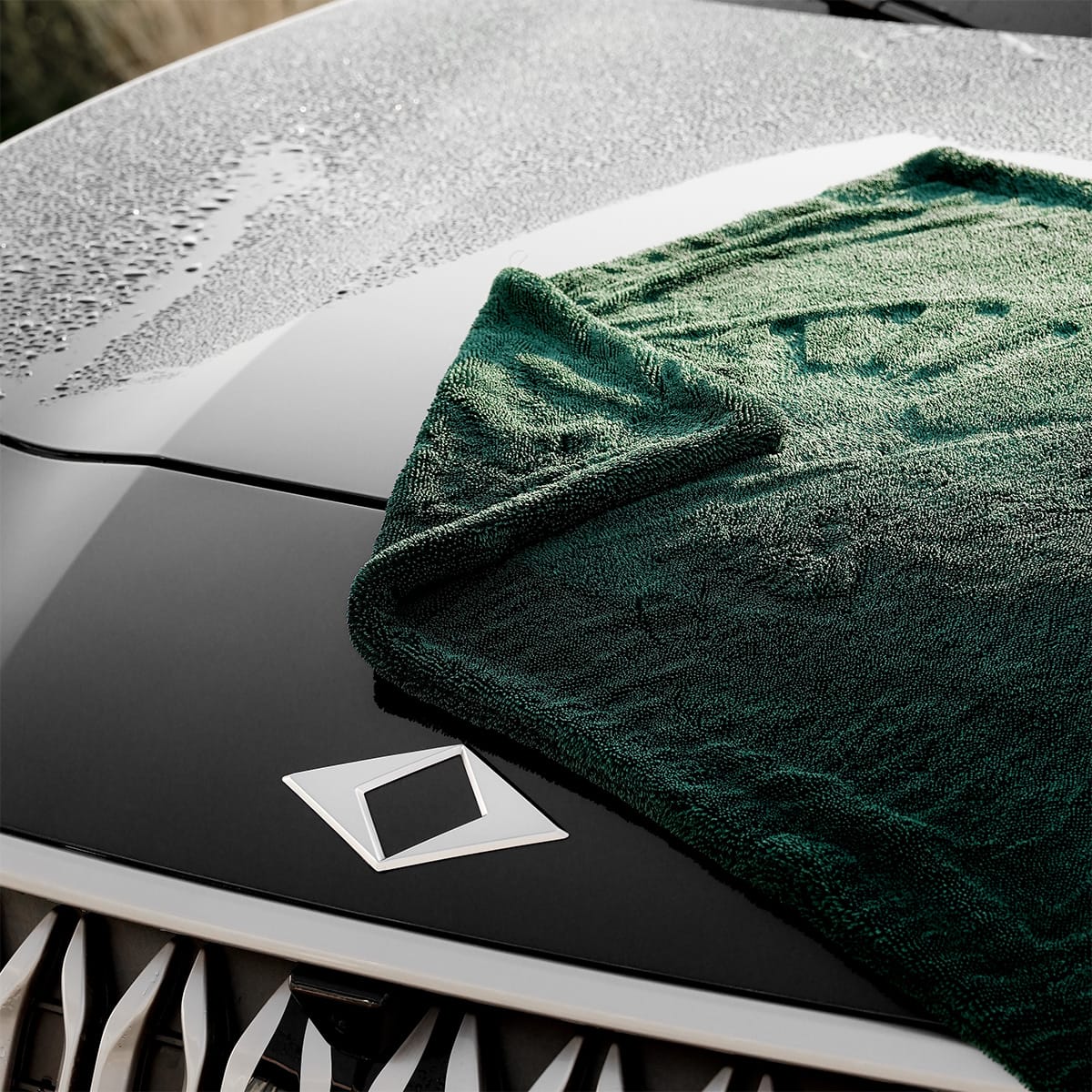 BEAST Çift Kat Twisted Pile Mikrofiber Oto Kurulama Havlusu 60×90cm 1200gsm – Koyu Yeşil