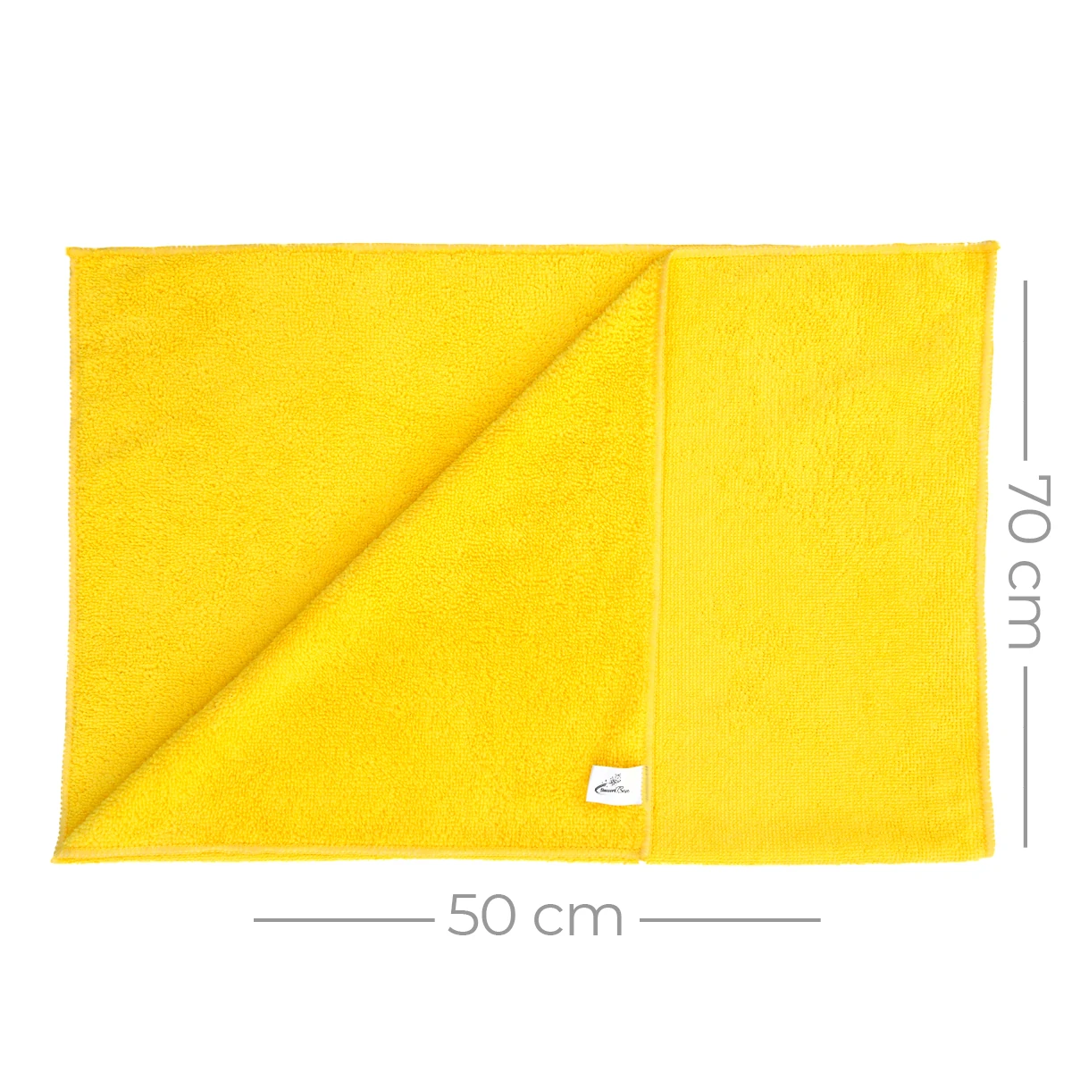 Mikrofiber Temzilik Ve Kurulama Bezi 50x70cm 265GSM - Sarı