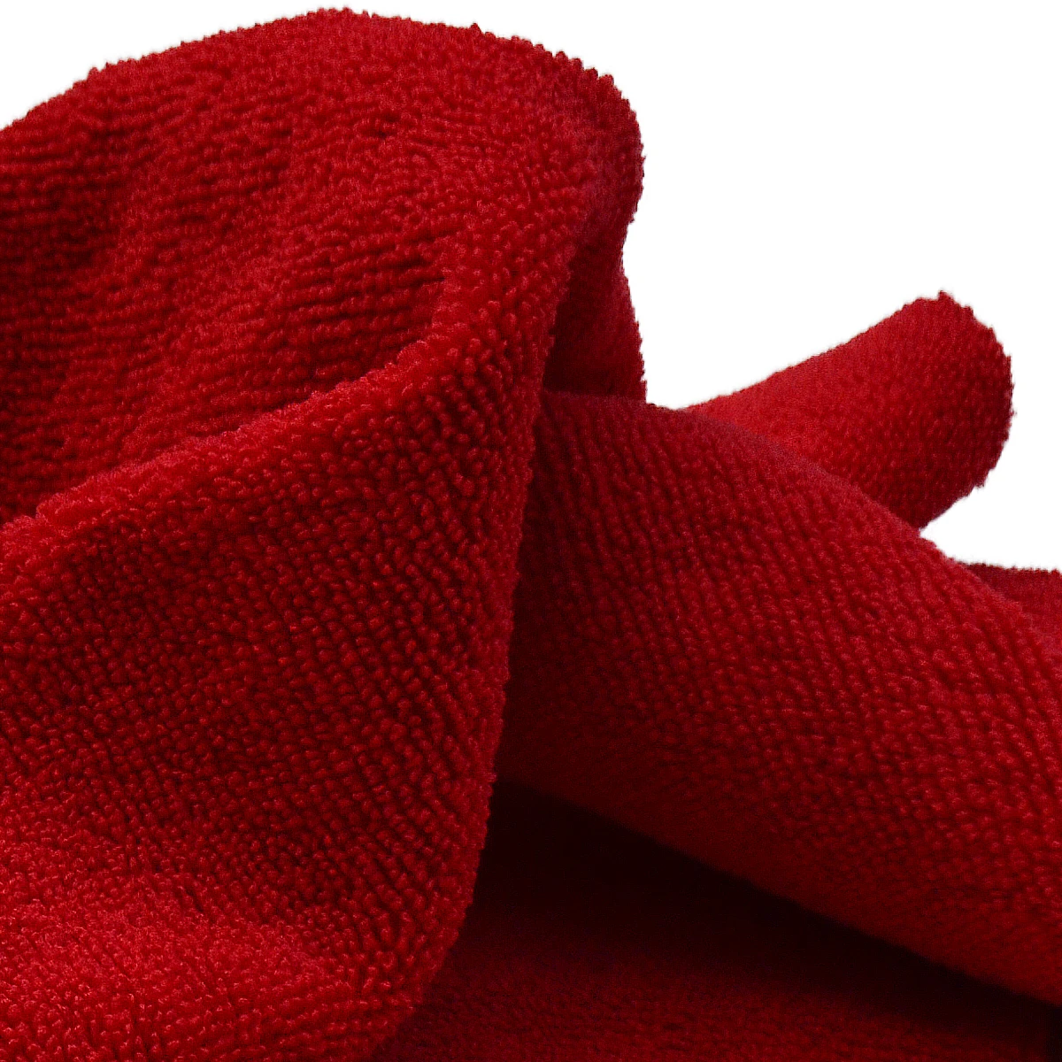 RUFUS 3'lü Mikrofiber Lazer Kesim Cila Bezi 40x40cm 320GSM - Kırmızı