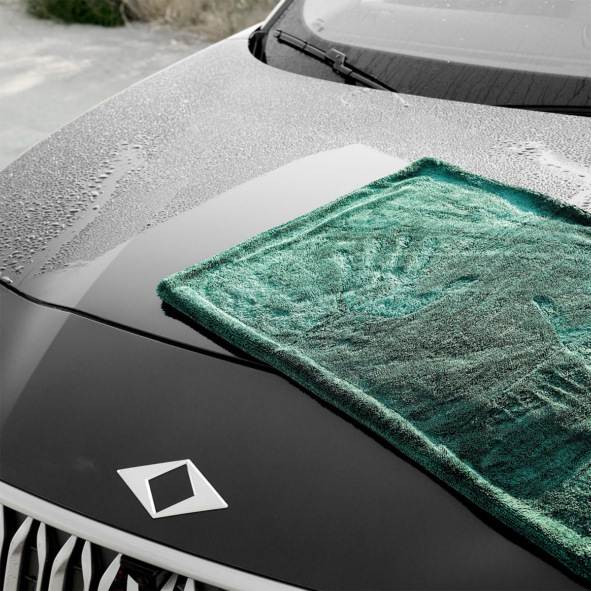BEAST Çift Kat Twisted Pile Mikrofiber Oto Kurulama Havlusu 50×70cm 1200GSM – Koyu Yeşil