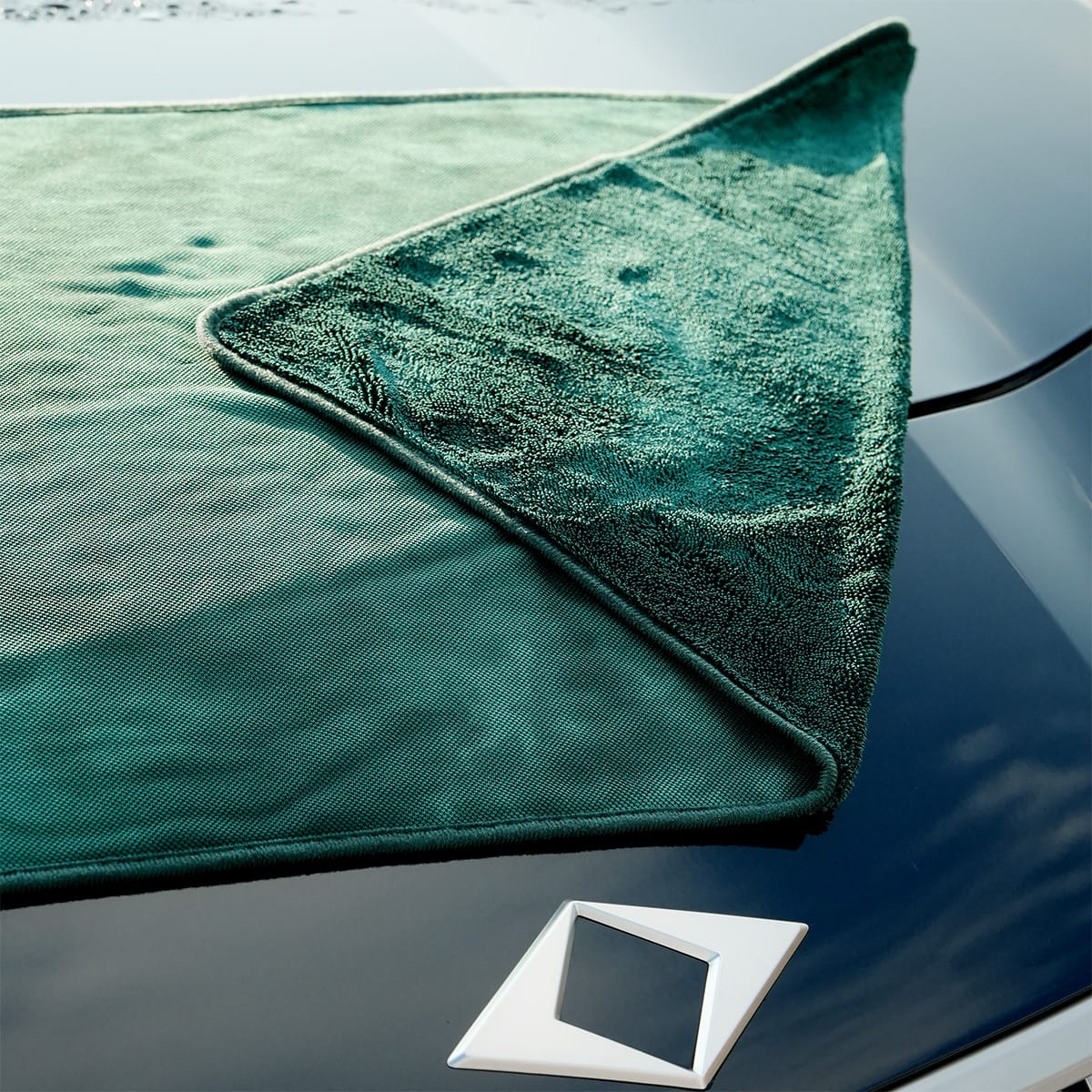 JADE Twisted Pile Mikrofiber Oto Kurulama Havlusu 60×90cm 600GSM – Koyu Yeşil