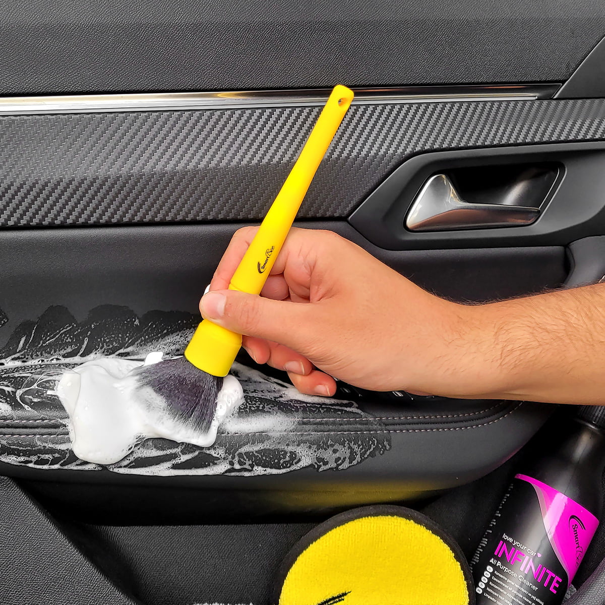 SOFTY Yumuşak Uçlu Oto Detay Fırçası 19cm 30mm