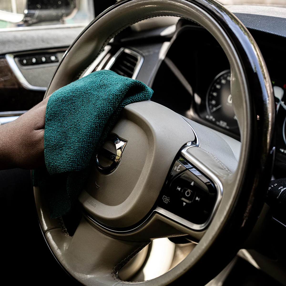 FIBEROLL 25'li Mikrofiber Rulo Temizlik Bezi 30x30cm 175GSM - Koyu Yeşil