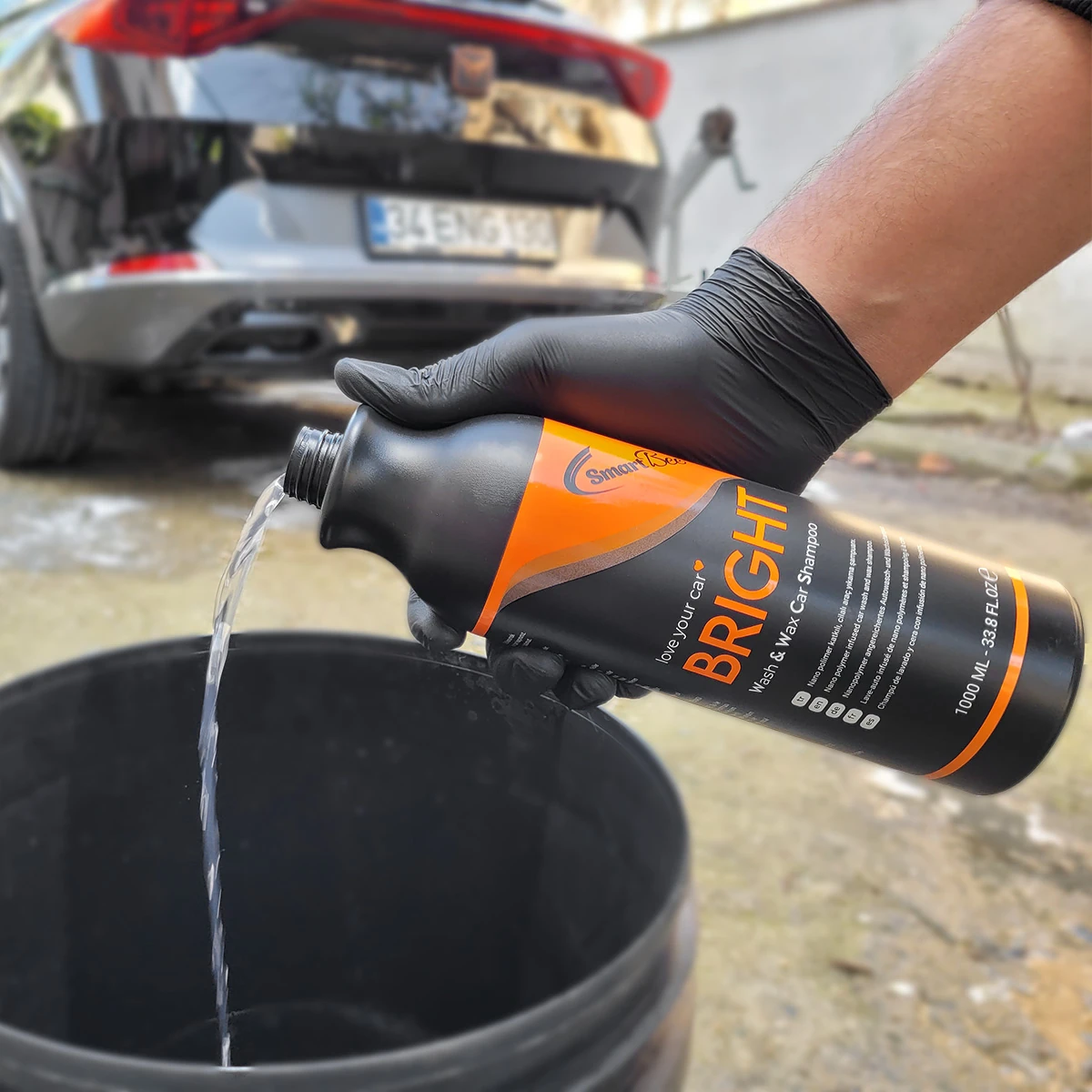 BRIGHT Hidrofobik Cilalı Oto Yıkama Şampuanı - 1000 ml