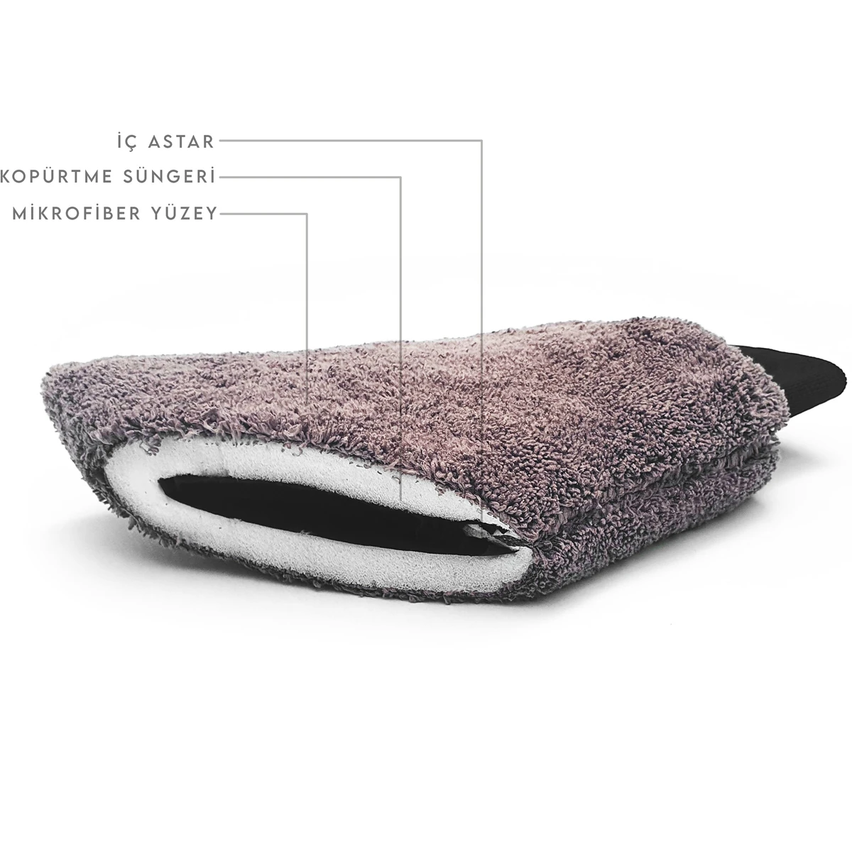 BROPACK Edgeless Mikrofiber Oto Yıkama Paketi - Kahverengi