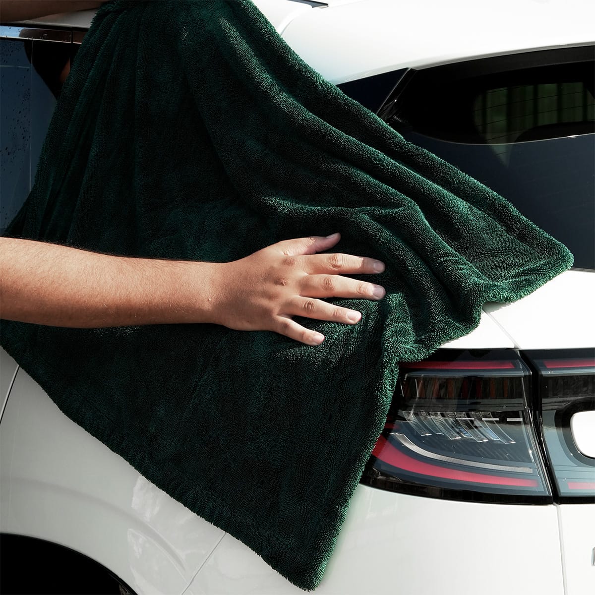 BEAST Çift Kat Twisted Pile Mikrofiber Oto Kurulama Havlusu 50×70cm 1200GSM – Koyu Yeşil