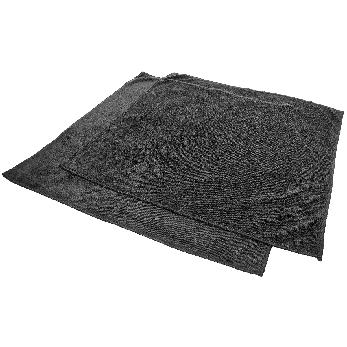 DryRR 2'li Motosiklet Kurulama Havlusu 40x40cm 360GSM - Siyah