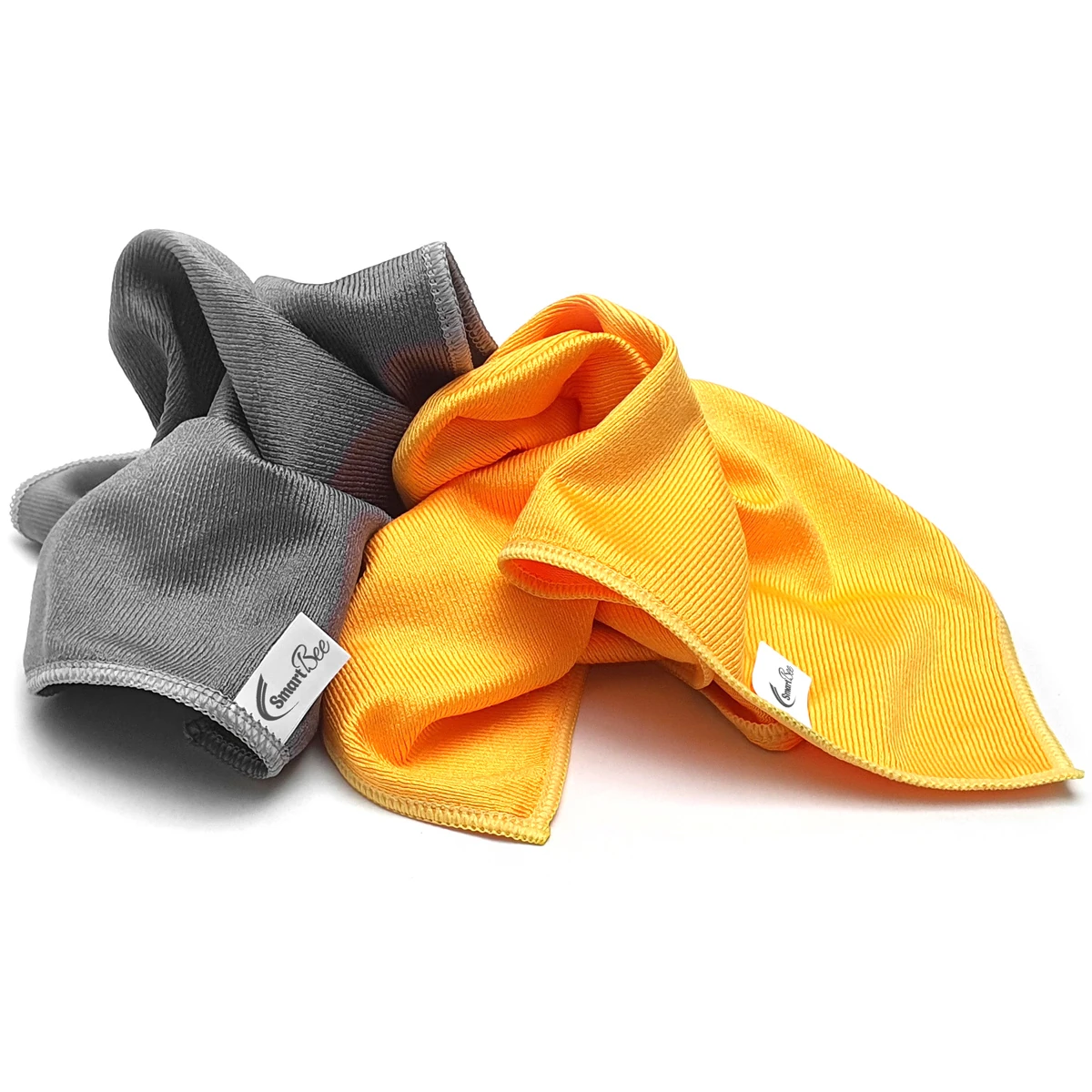 CHROLUX 2'li Mikrofiber Kalın Oto Cam Bezi 40x50 300GSM - Turuncu/Gri