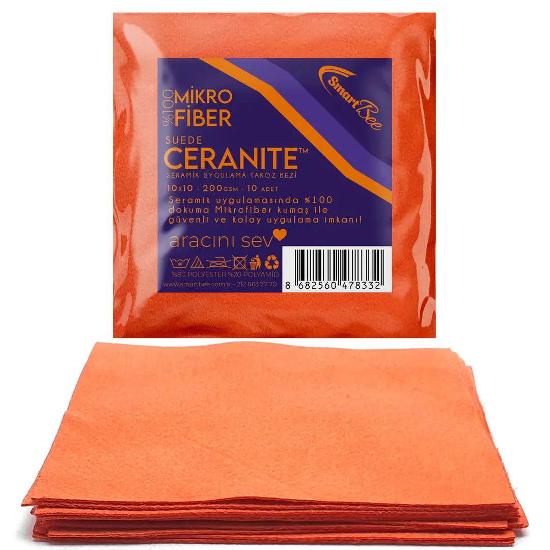 CERANITE Suede Microfiber Ceramic Applicator Cloths (10-Pack) - SmartBee