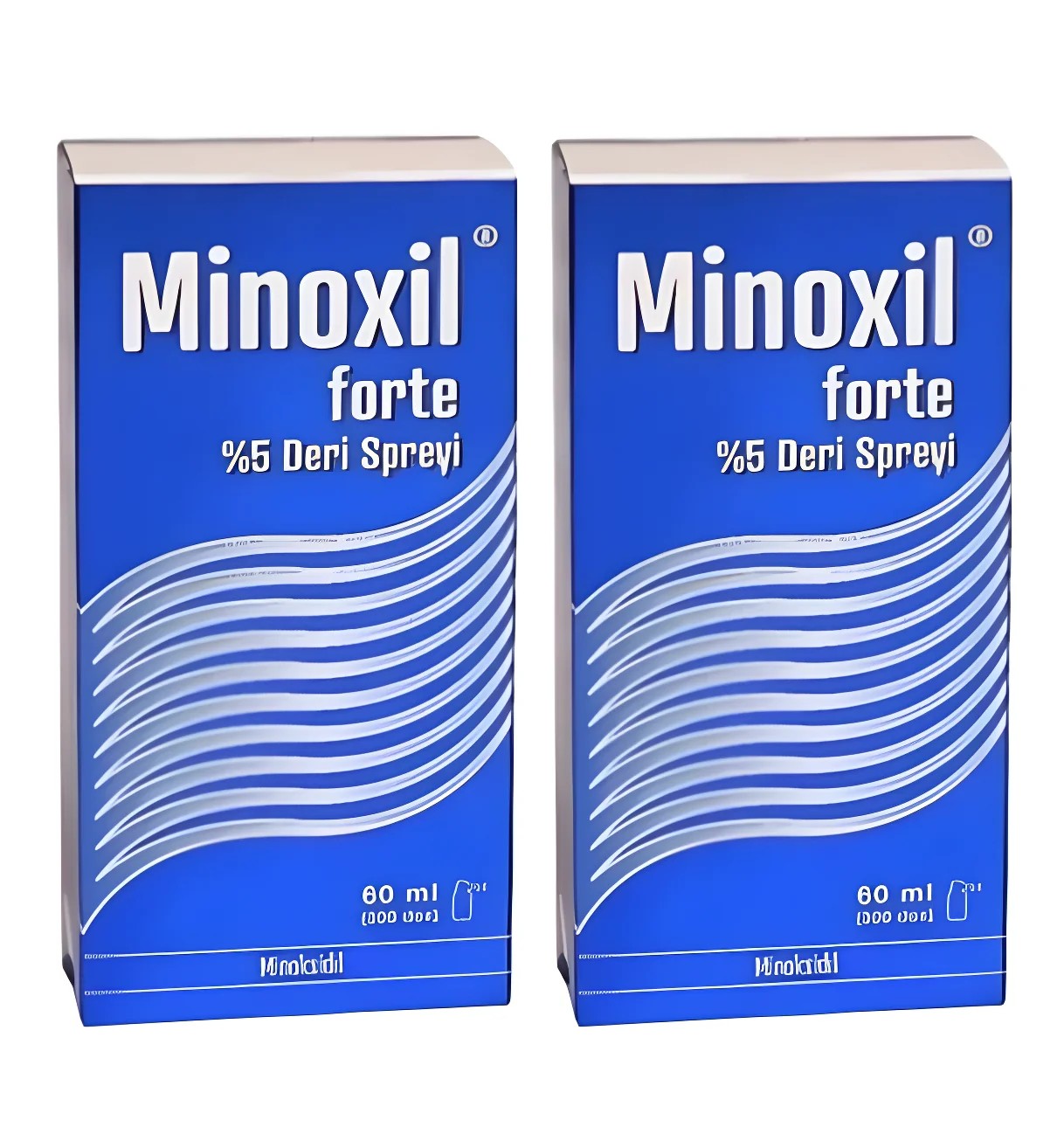 Minoxil Forte %5 Deri Spreyi, Çözelti 60 ml 2 kutu