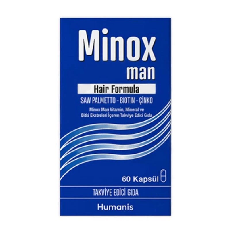 Minox Man Hair Formula 60 Kapsül Biotin ve Keratin İçerir