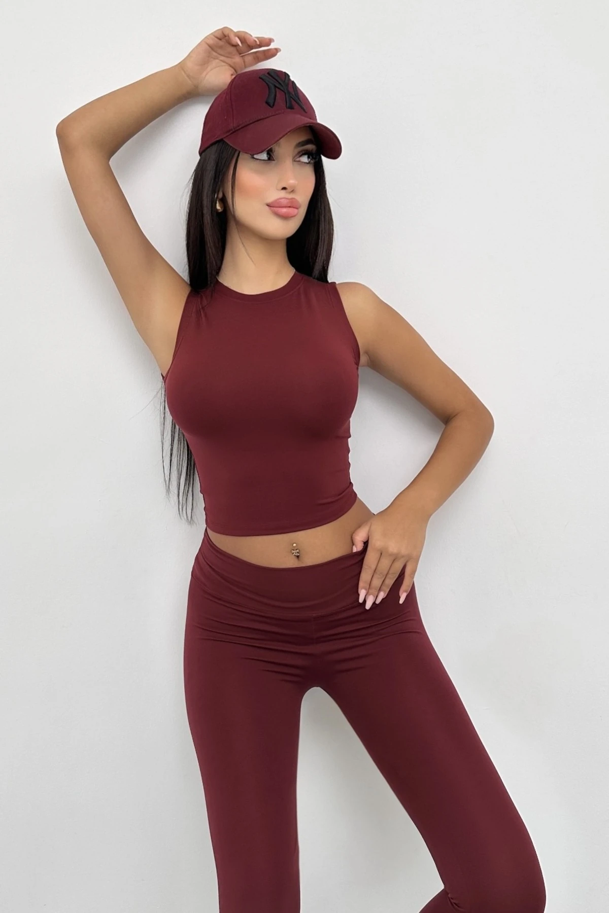 LUCY SPORTİVE MODAL TAKIM - bordo