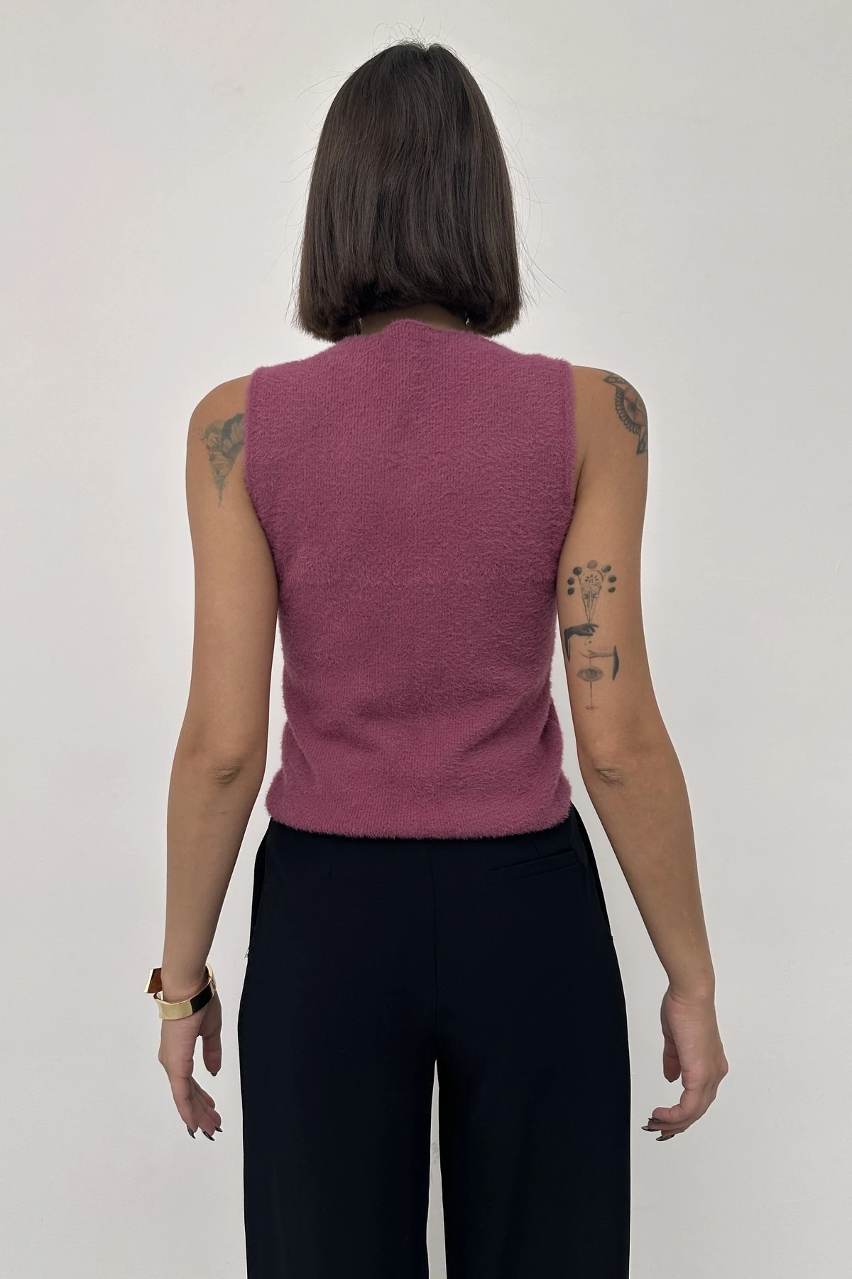 MONE GOLD DÜĞME DETAYLI TRİKO SÜVETER