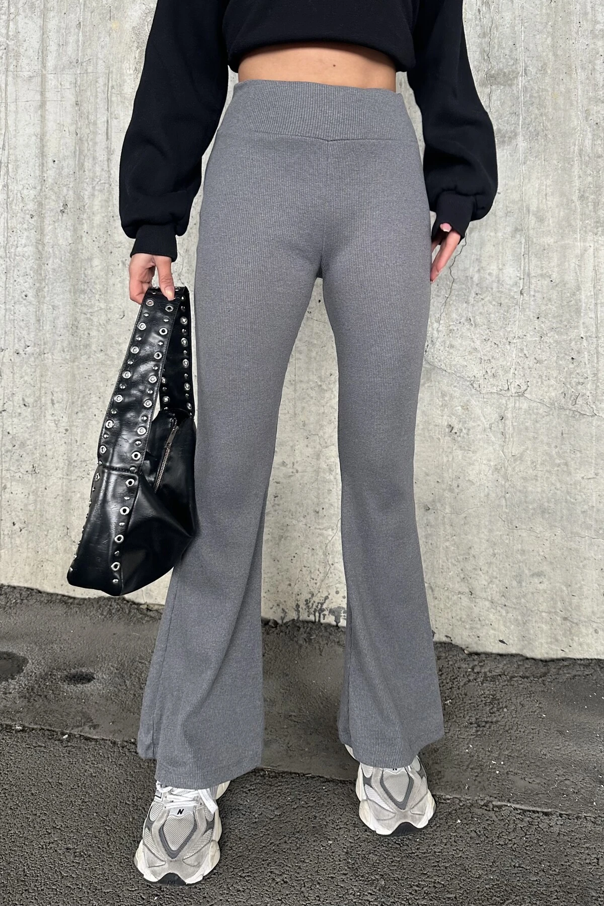 İSPANYOL PAÇA YÜKSEK BEL KAŞKORSE PANTOLON