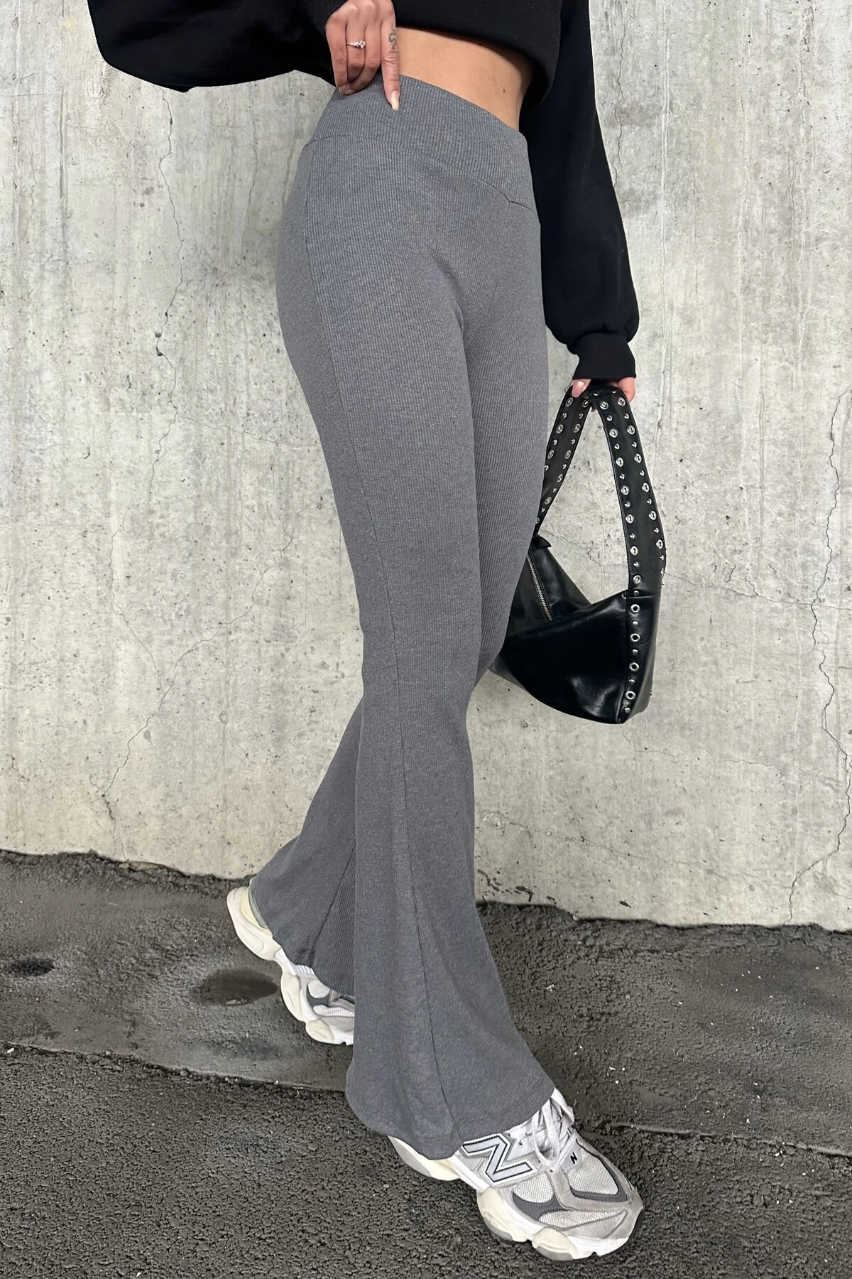 İSPANYOL PAÇA YÜKSEK BEL KAŞKORSE PANTOLON