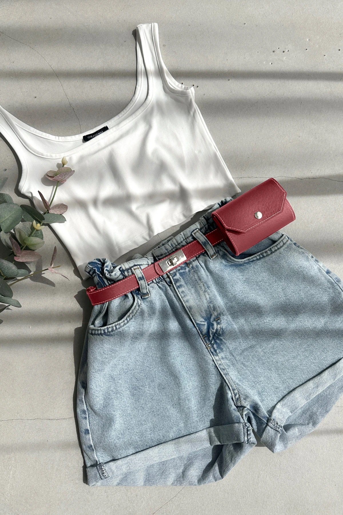 KELLY TASARIM AYARLANABİLİR KEMER ve ÇANTA TAKIM - bordo