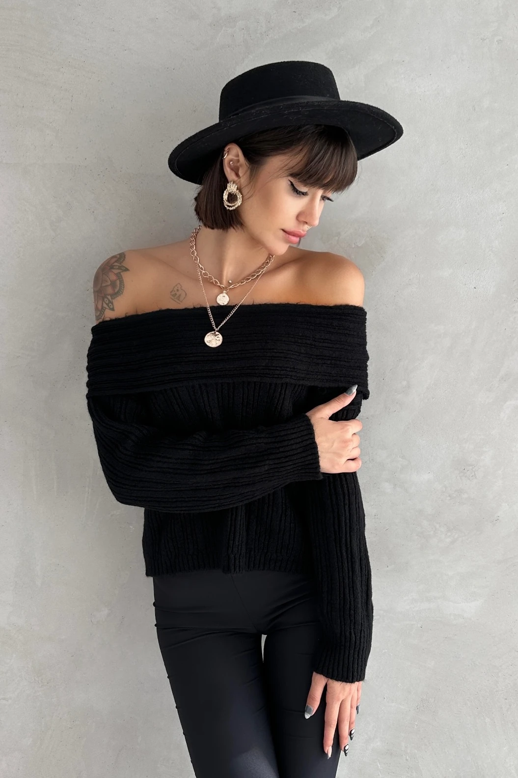 JOLİE MADONNA YAKA TRİKO KAZAK