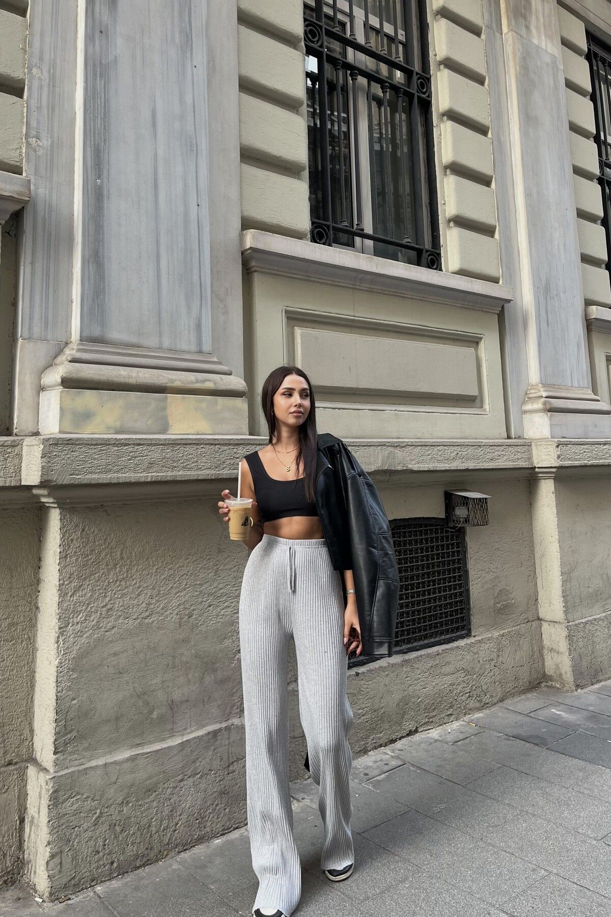 3' lü PAKET PALAZZO SALAŞ DÖKÜMLÜ FİTİLLİ PANTOLON