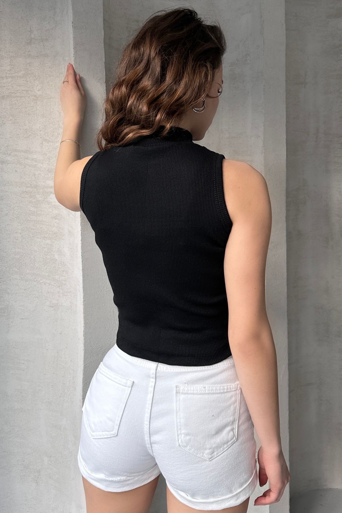 2' li PAKET BALIKÇI YAKA KOLSUZ ÖRME KAŞKORSE BLUZ