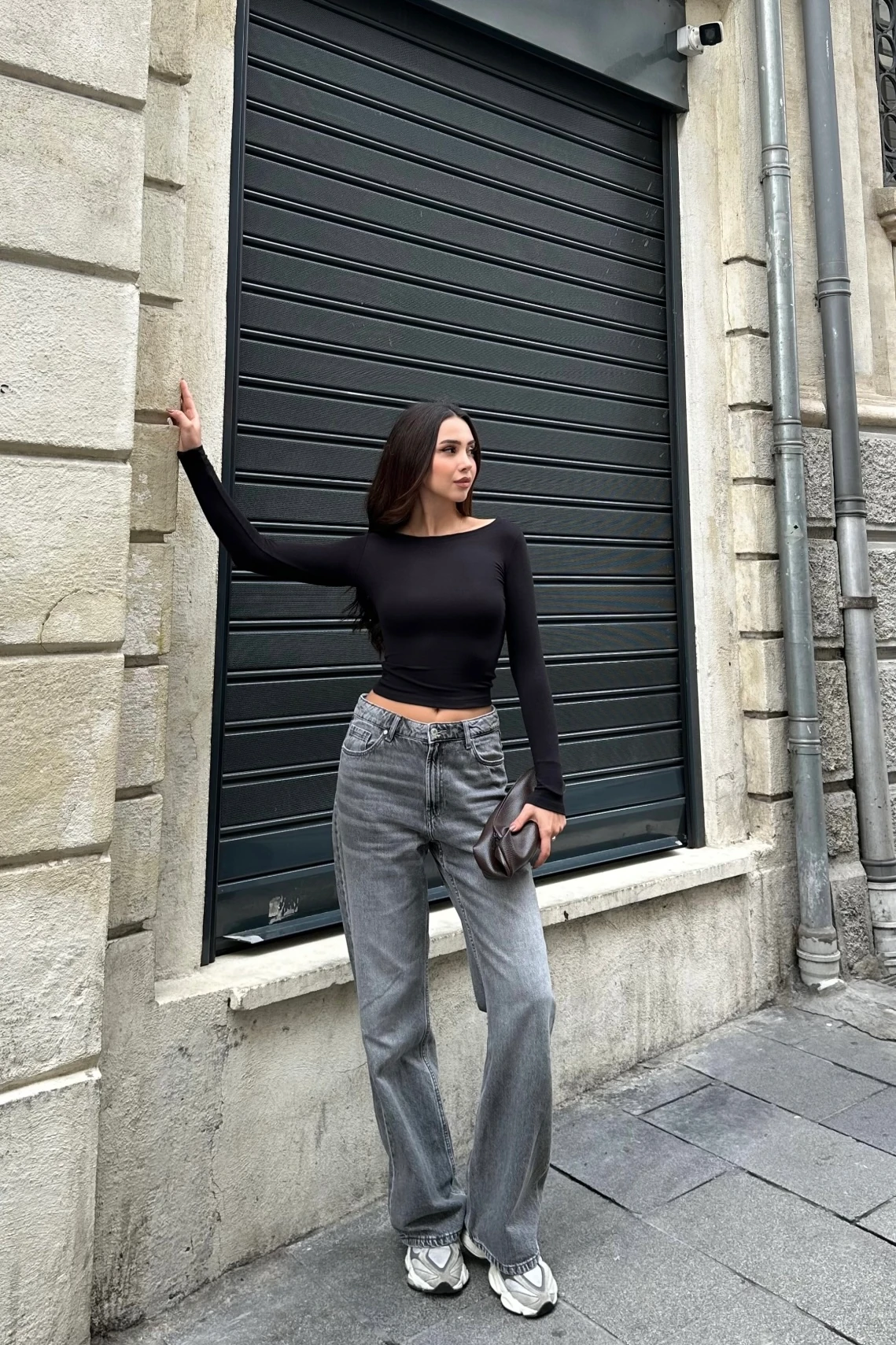 BUZYY KAYIK YAKA UZUN KOL BLUZ