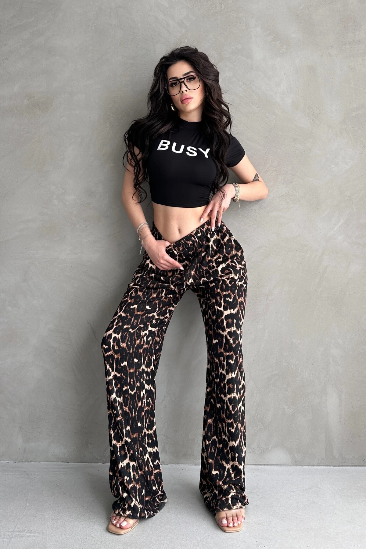 BELİ LASTİKLİ, CEPLİ, BÜRÜMCÜK PALAZZO PANTOLON