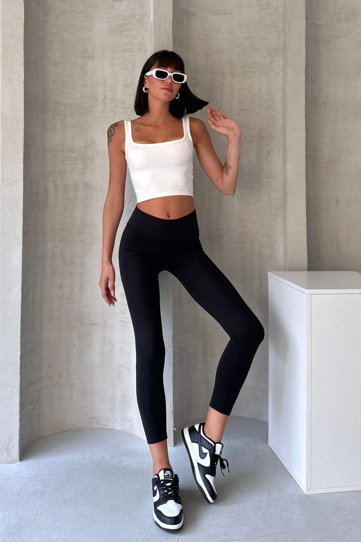 MODAL KUMAŞ TOPARLAYICI TAYT - si̇yah