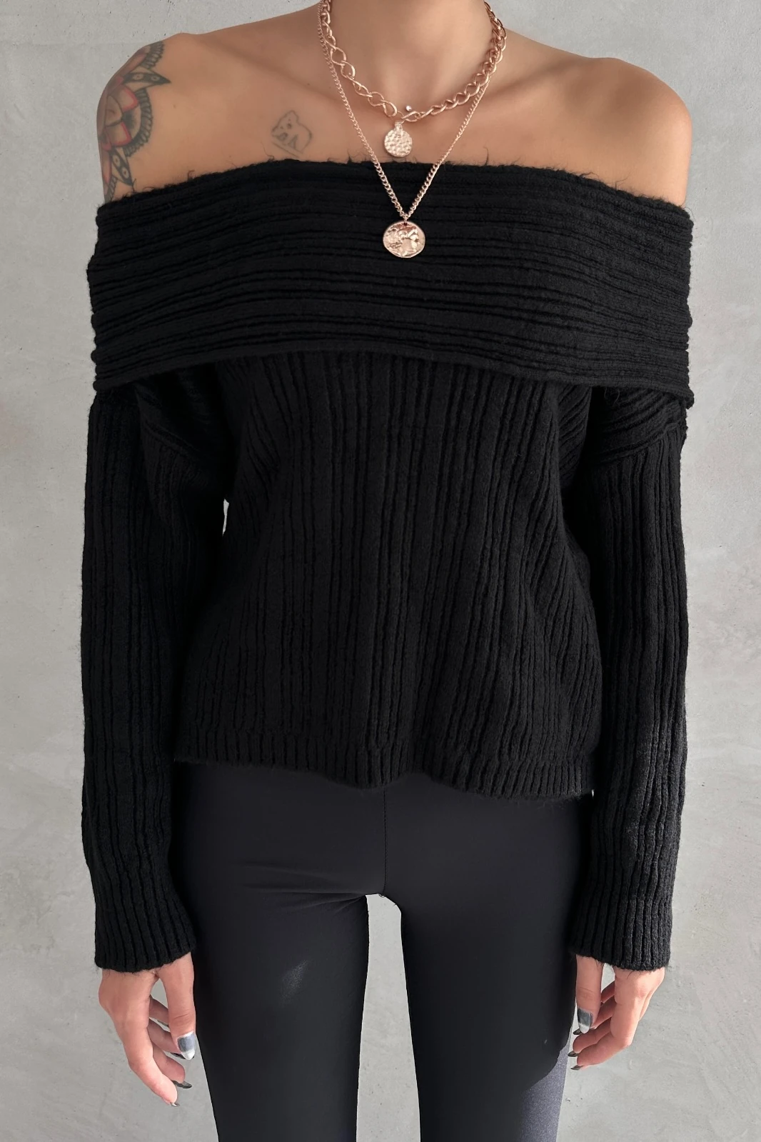 JOLİE MADONNA YAKA TRİKO KAZAK