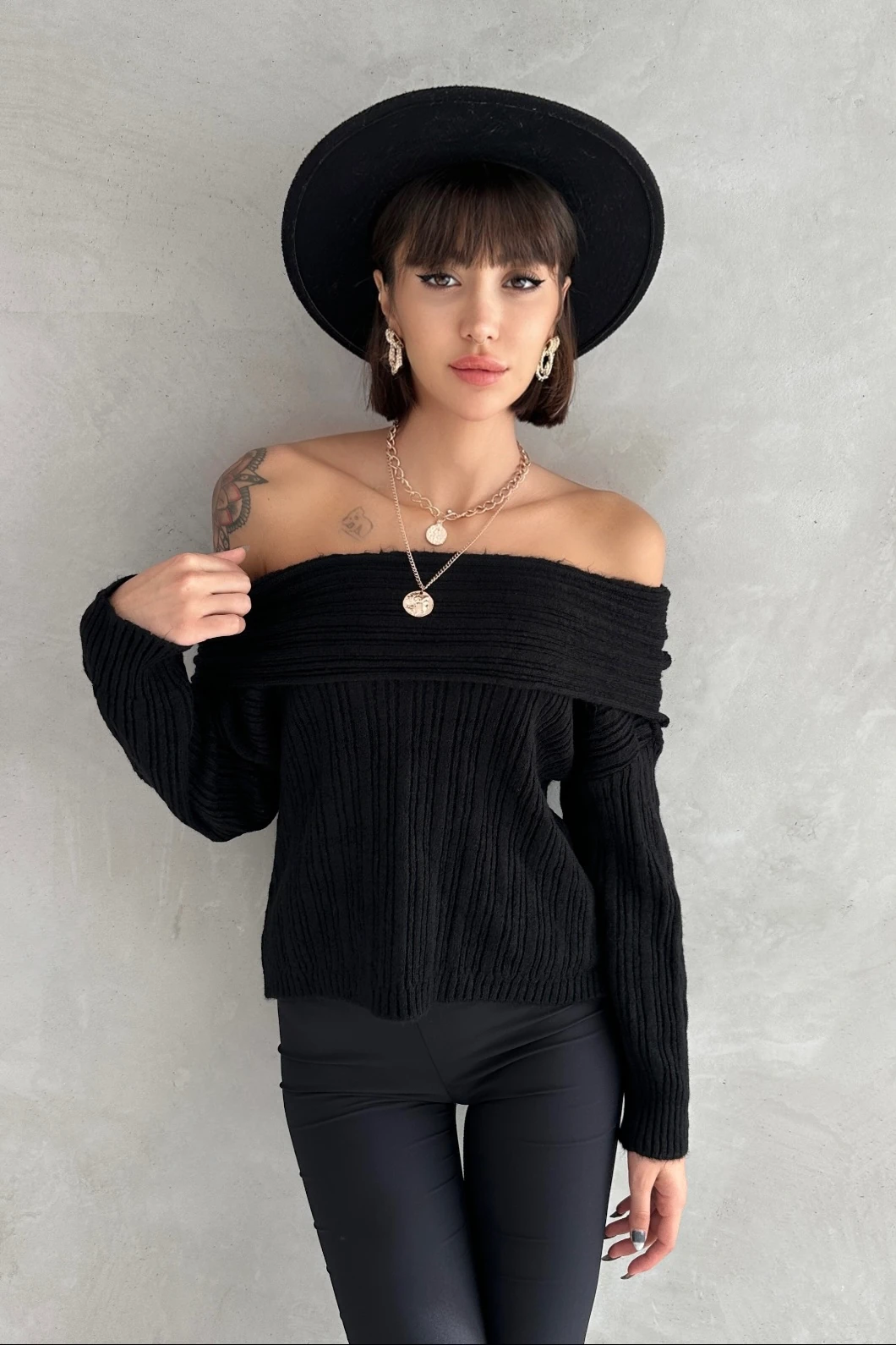 JOLİE MADONNA YAKA TRİKO KAZAK