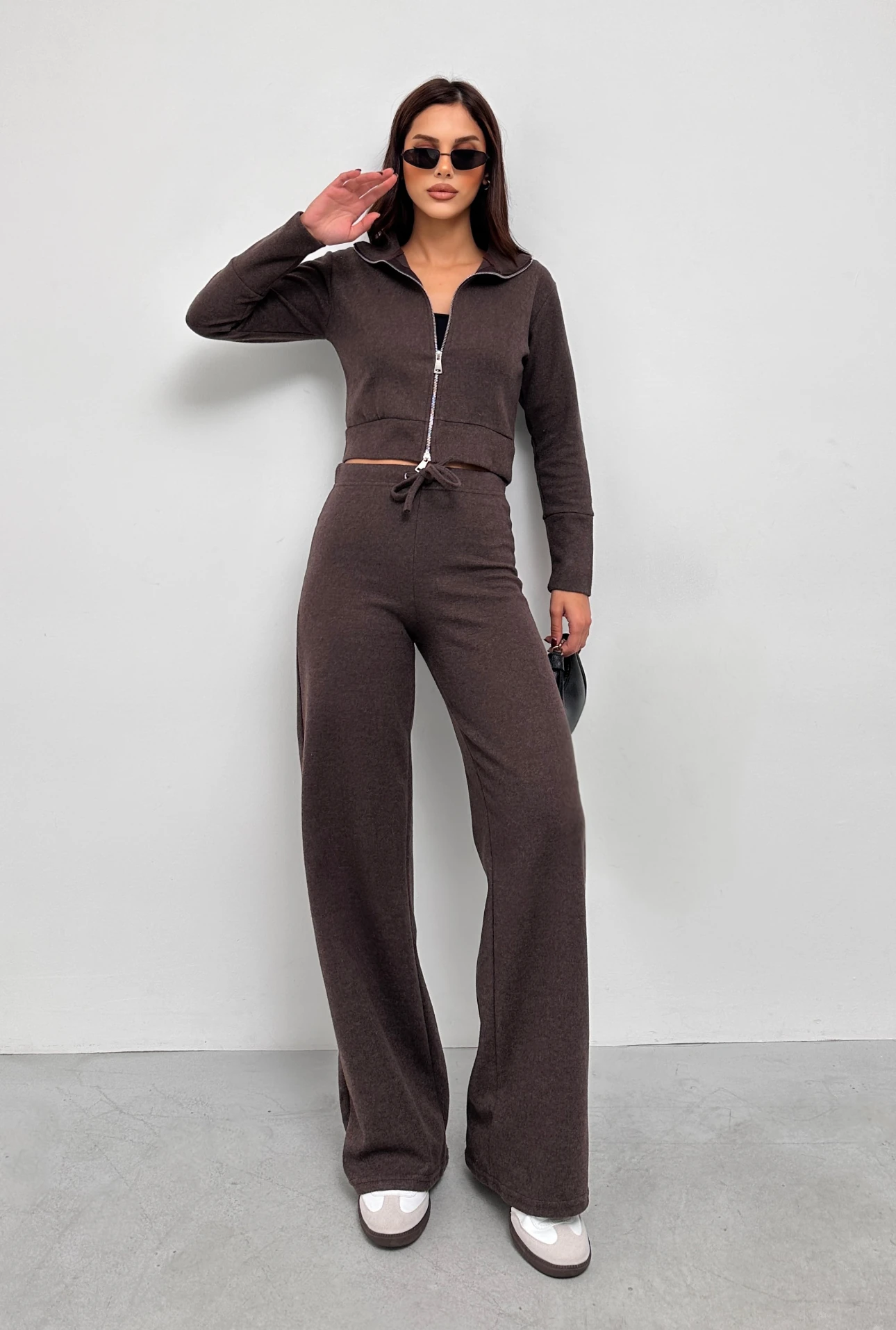 SELANİK ÇİFT FERMUARLI TAKIM - aci kahve