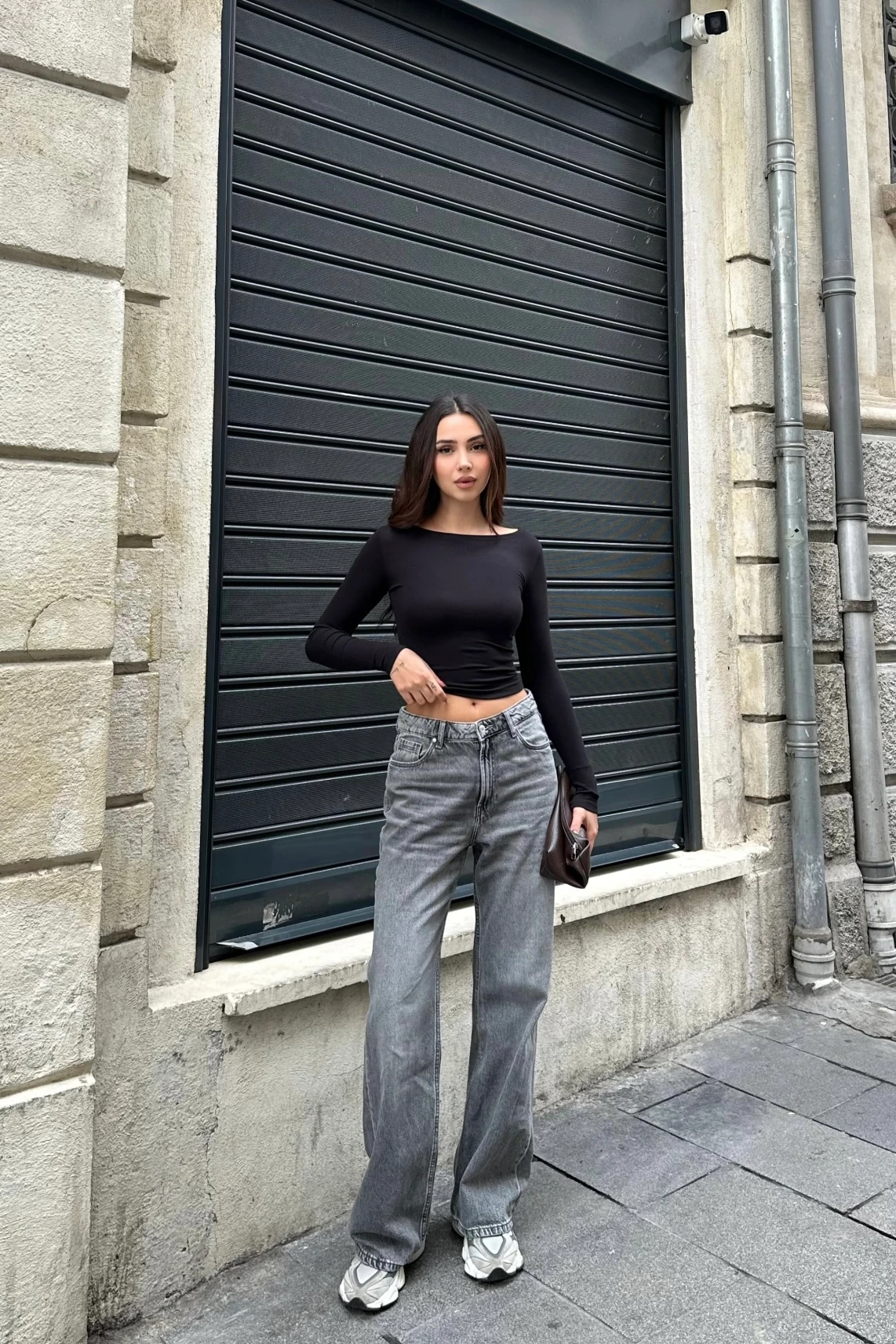 BUZYY KAYIK YAKA UZUN KOL BLUZ