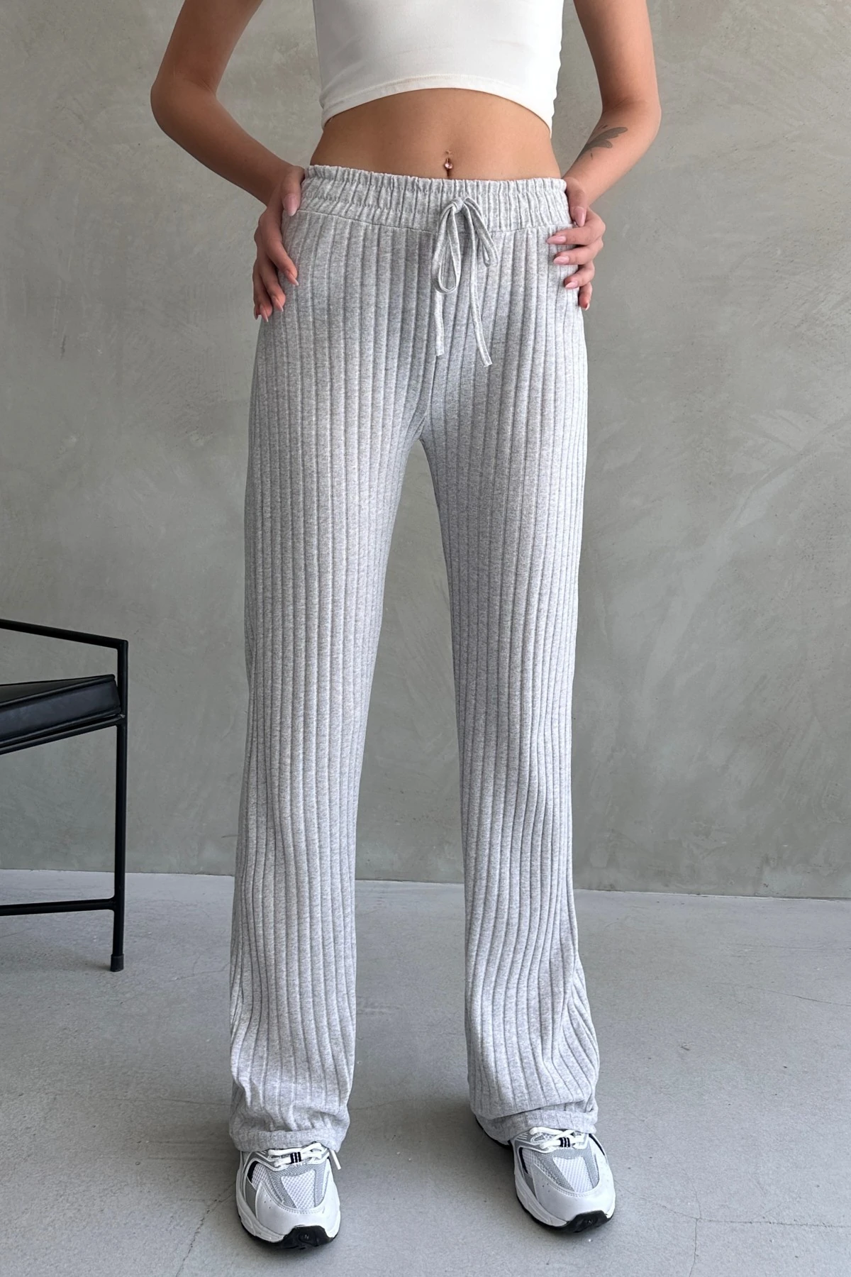 PALAZZO SALAŞ DÖKÜMLÜ FİTİLLİ PANTOLON