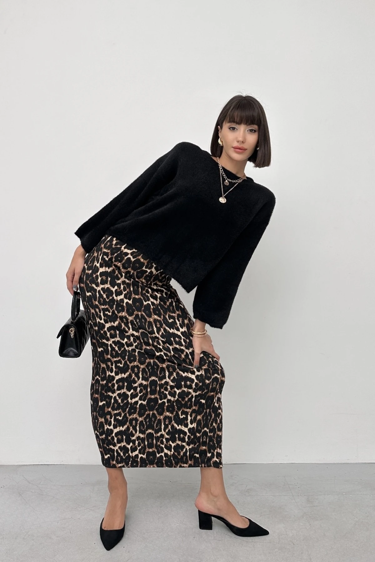 AFRODİT TRİKO KAZAK BÜRÜMCÜK ETEK TAKIM