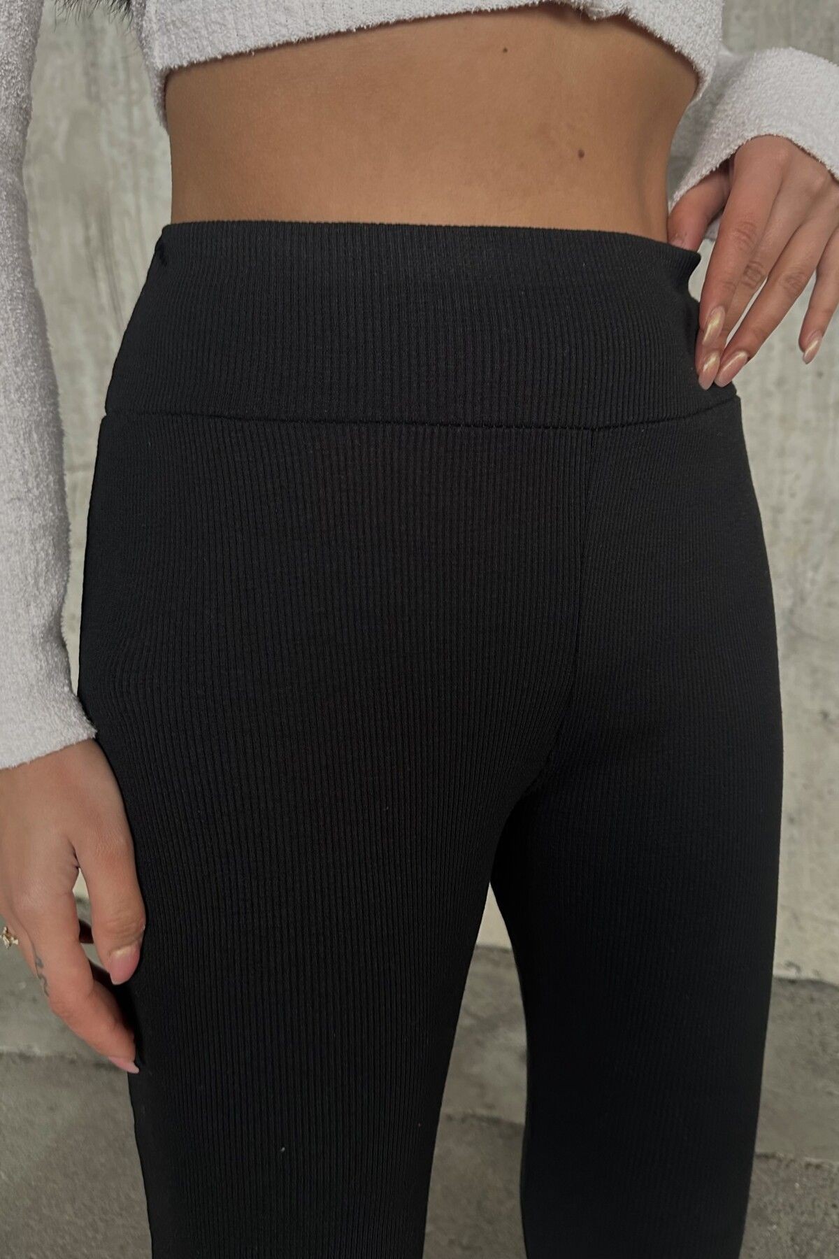 2' li PAKET İSPANYOL PAÇA YÜKSEK BEL KAŞKORSE PANTOLON