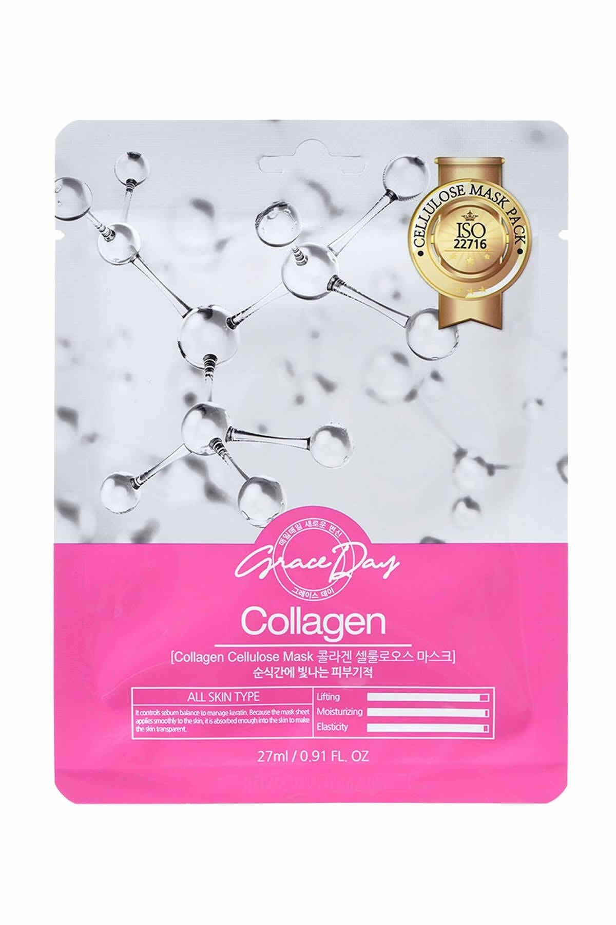 Kırışıklık Karşıtı Kolajen Selüloz Maske Collagen Mask